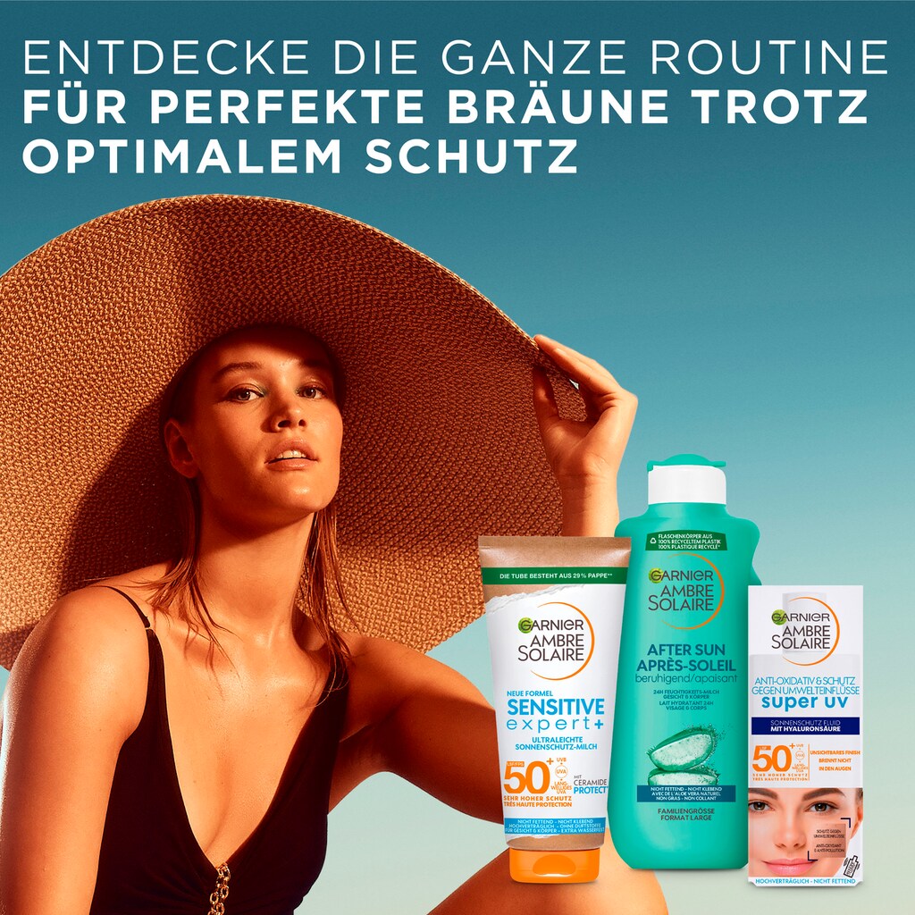 GARNIER Sonnenschutzfluid »Ambre Solaire Sensitive expert+«