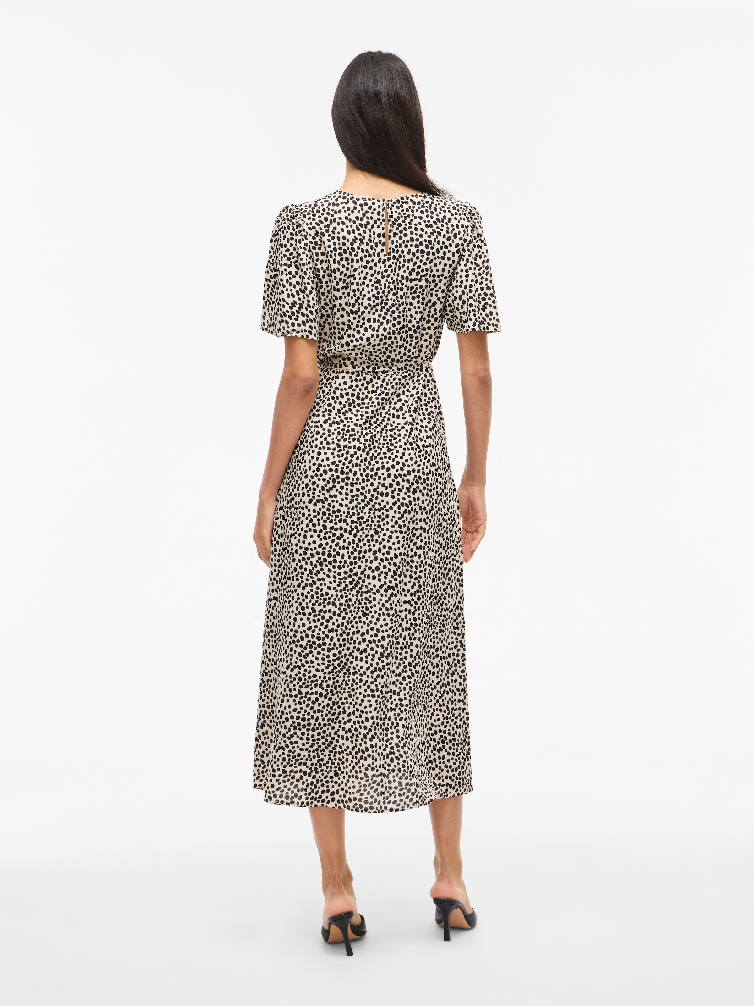 Vila Druckkleid »VIGRACE O-NECK S/S MIDI DRESS - NOOS« Sommerkleid,