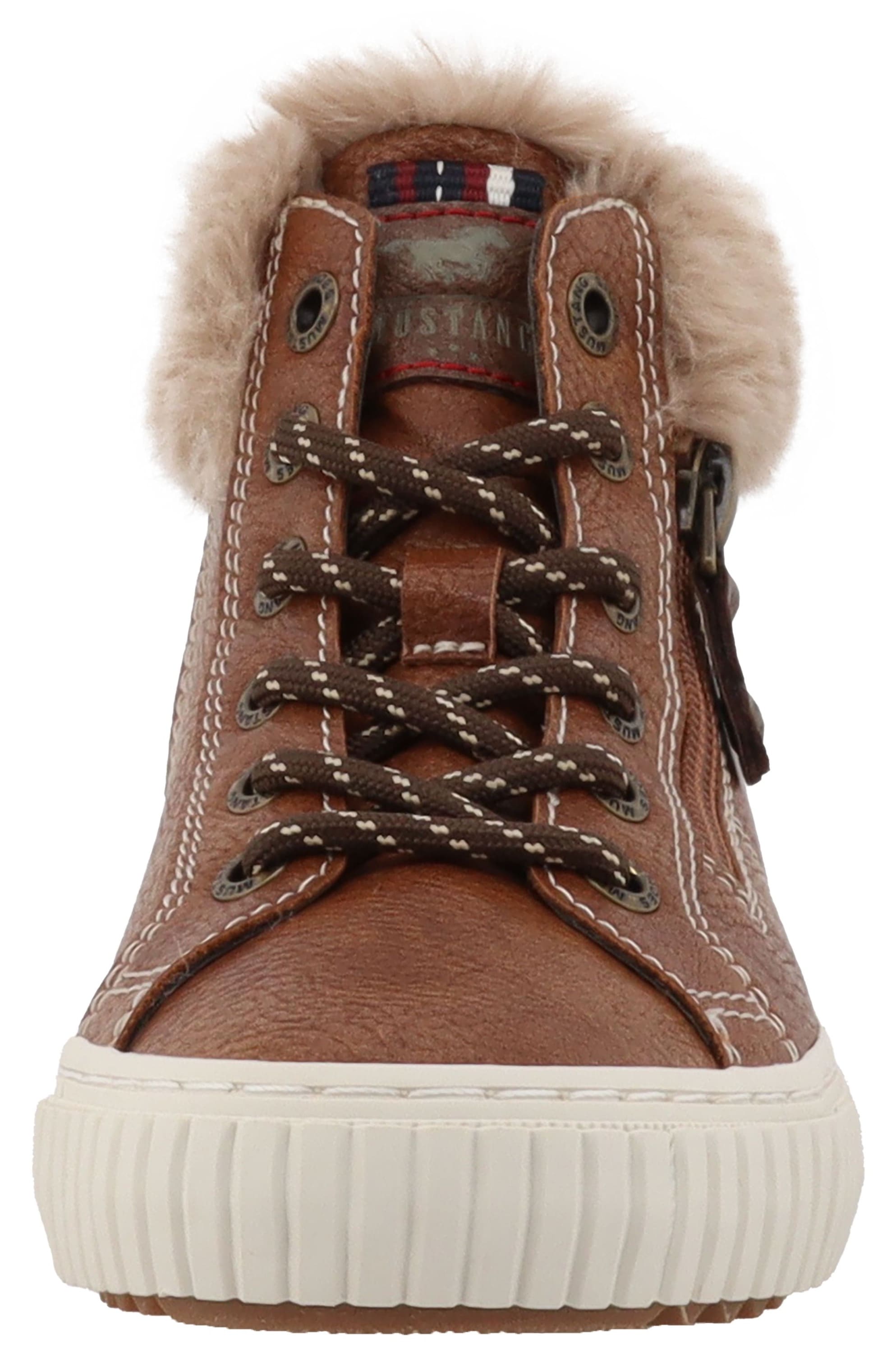 Mustang Shoes Winterboots »Ezio«  High Top Sneaker, Schnürboots mit Reißverschluss