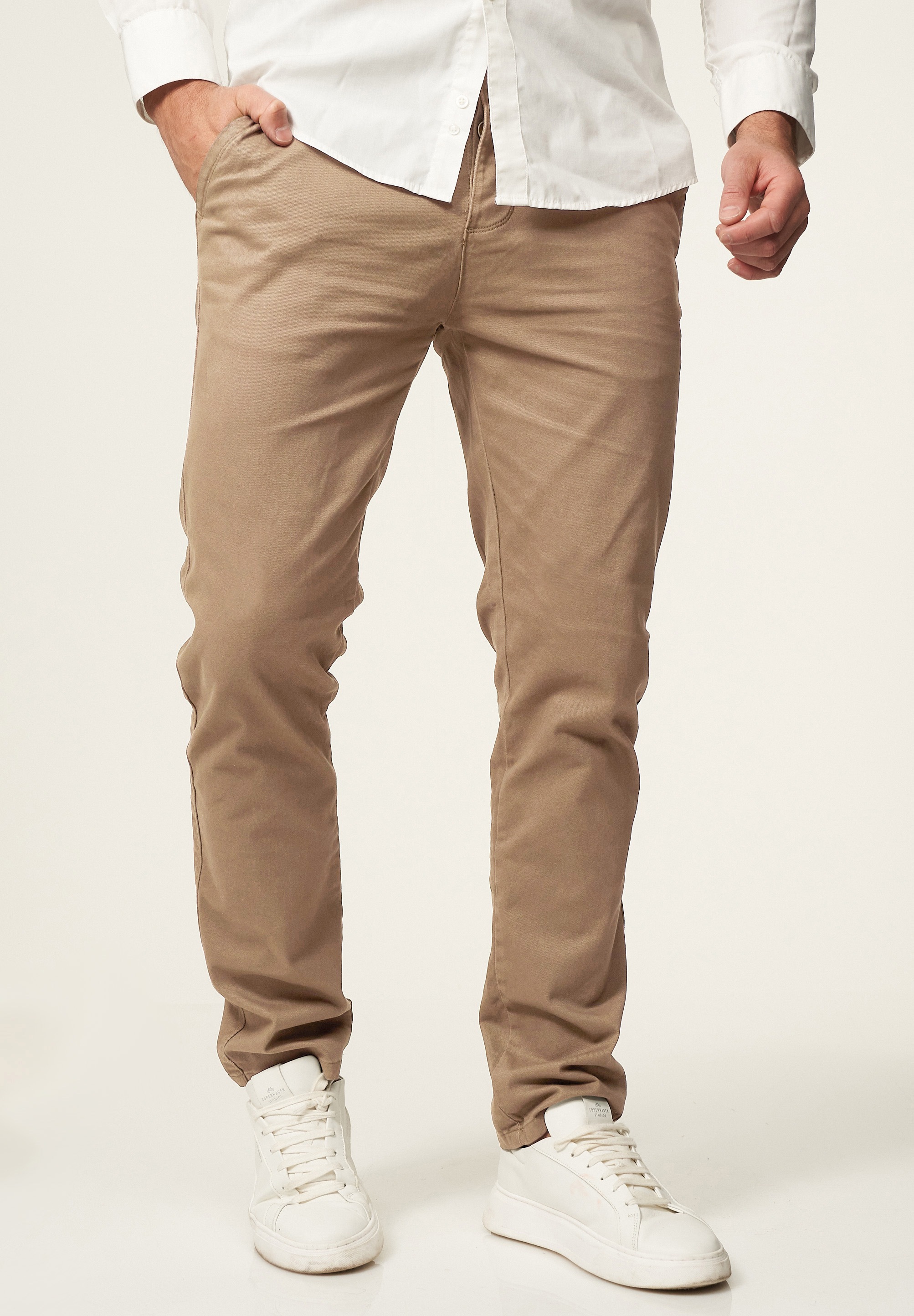 Daily Cotton Chinohose »Daily Cotton Chinohose DCPROVO«  Herren Chino Hose Elastische Jeans Stoffhose Slim-Fit Casual Business