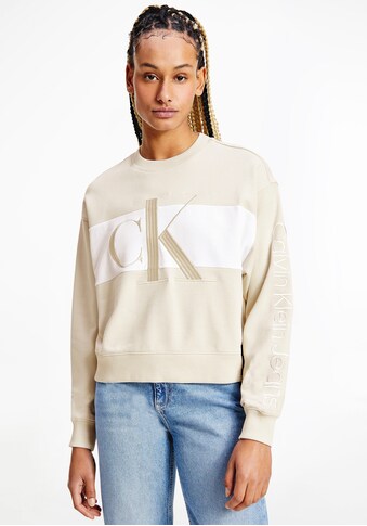 Calvin Klein Jeans Sweatshirt »BLOCKING SWEATSHIRT«, mit CK Monogramm und seitlichem... kaufen