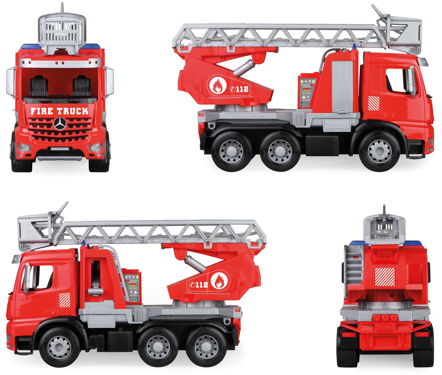 Lena® Spielzeug-Feuerwehr »Worxx, Leiterfeuerwehr Mercedes Arocs«, Made in Europe