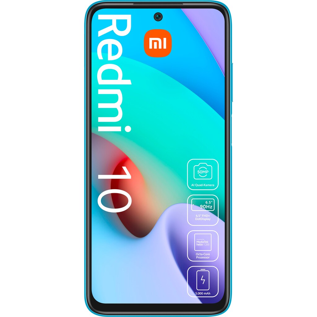 Xiaomi Smartphone »Redmi 10 4GB+64GB«, Carbon Gray, 16,51 cm/6,5 Zoll, 64 GB Speicherplatz, 50 MP Kamera