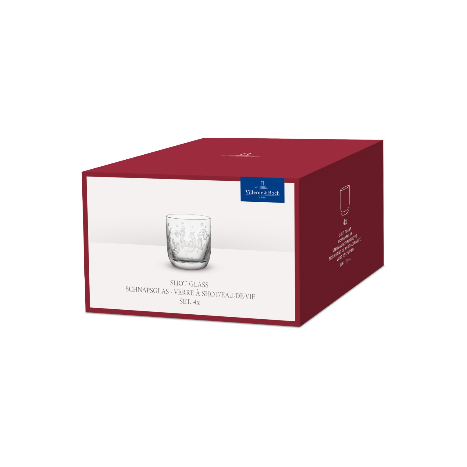 Villeroy & Boch Schnapsglas »Schnapsgläser Toy's Delight 40 ml 4er Set transparent«