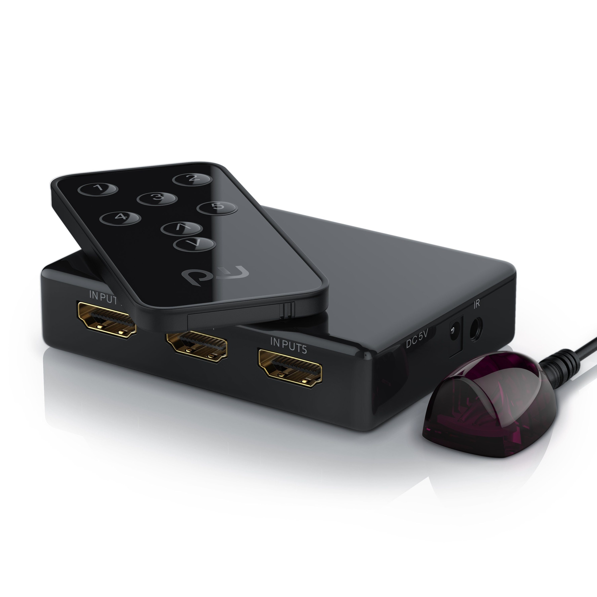 Primewire 5-Port UHD HDMI Switch inkl. Fernbedienung