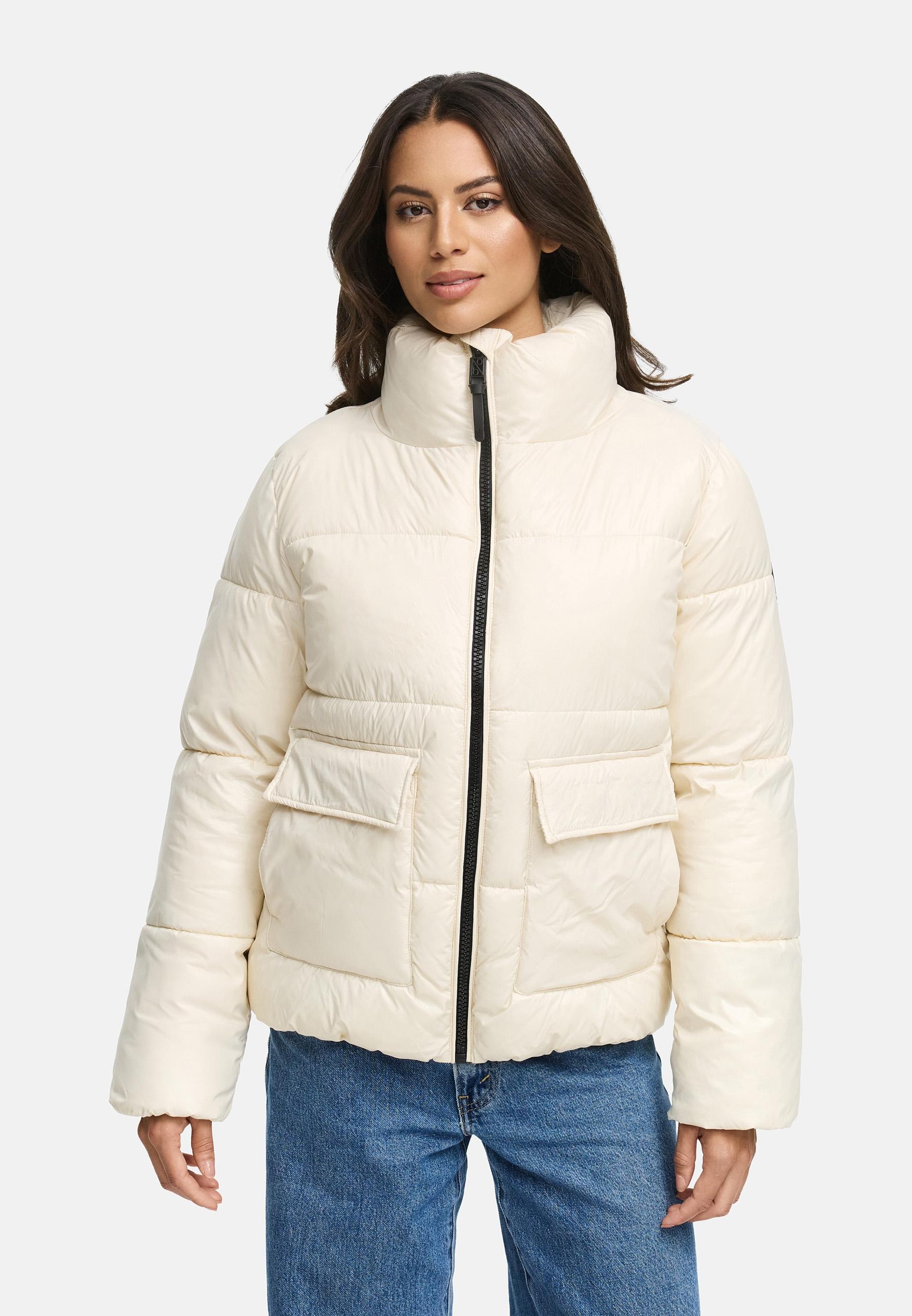 Navahoo Kurzjacke »Kurzjacke Eispracht 14« ohne Kapuze Kurze gesteppte Damen Winterjacke