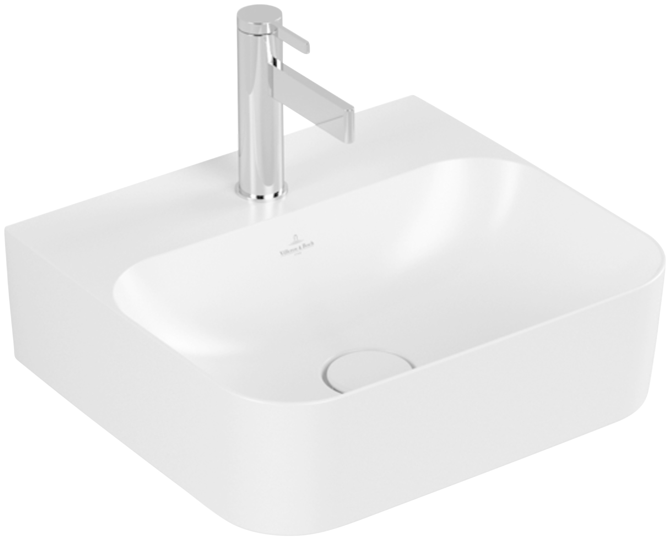 Villeroy & Boch Waschbecken »Finion«, BxT: 43x39 cm, geschliffen, weiß alpin glänzend