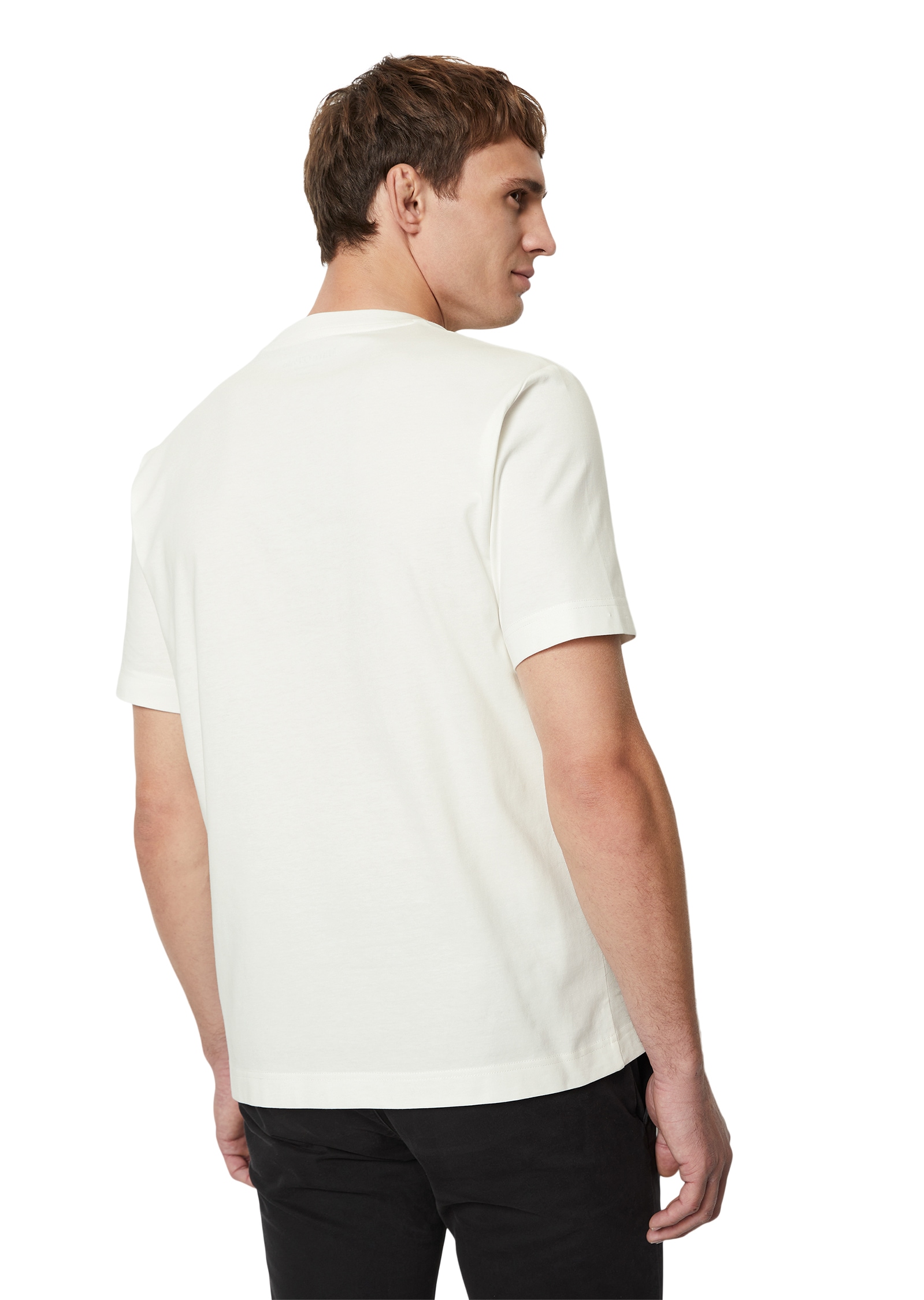 Marc O'Polo T-Shirt, Kontrastierende Logo-Stickerei auf der Brust