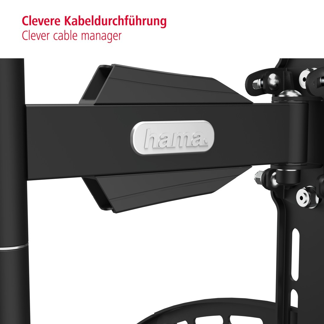Hama TV-Wandhalterung »Halterung, schwenkbar, neigbar, ausziehbar von 94 - 191 cm (37" - 75")« bis 191 cm Zoll max. 45 kg, 43", 50", 55", 65""
