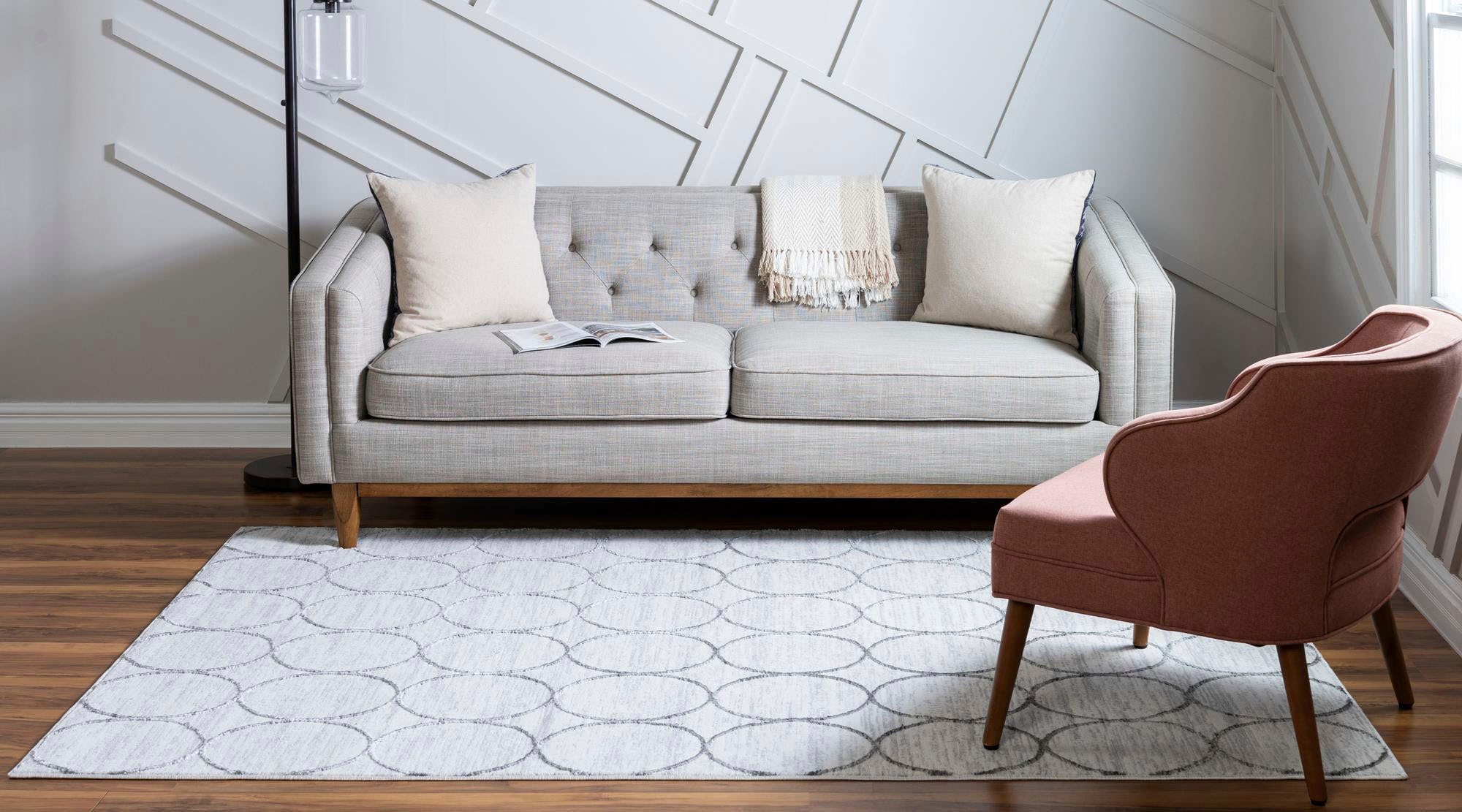 Myflair Möbel & Accessoires Teppich »Titan Trellis, LAGERRÄUMUNG!« rechteckig 13 mm Höhe Kurzflor, gewebt, modernes Design, Motiv Kreise