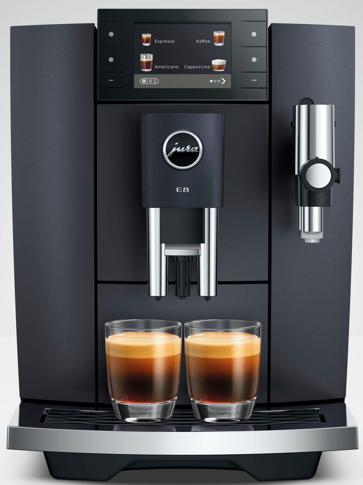 JURA Kaffeevollautomat »15749 E8 (ED), Cosmic Black« 27 Spezialitäten, WiFi, Hot & Light Brew, Sweet