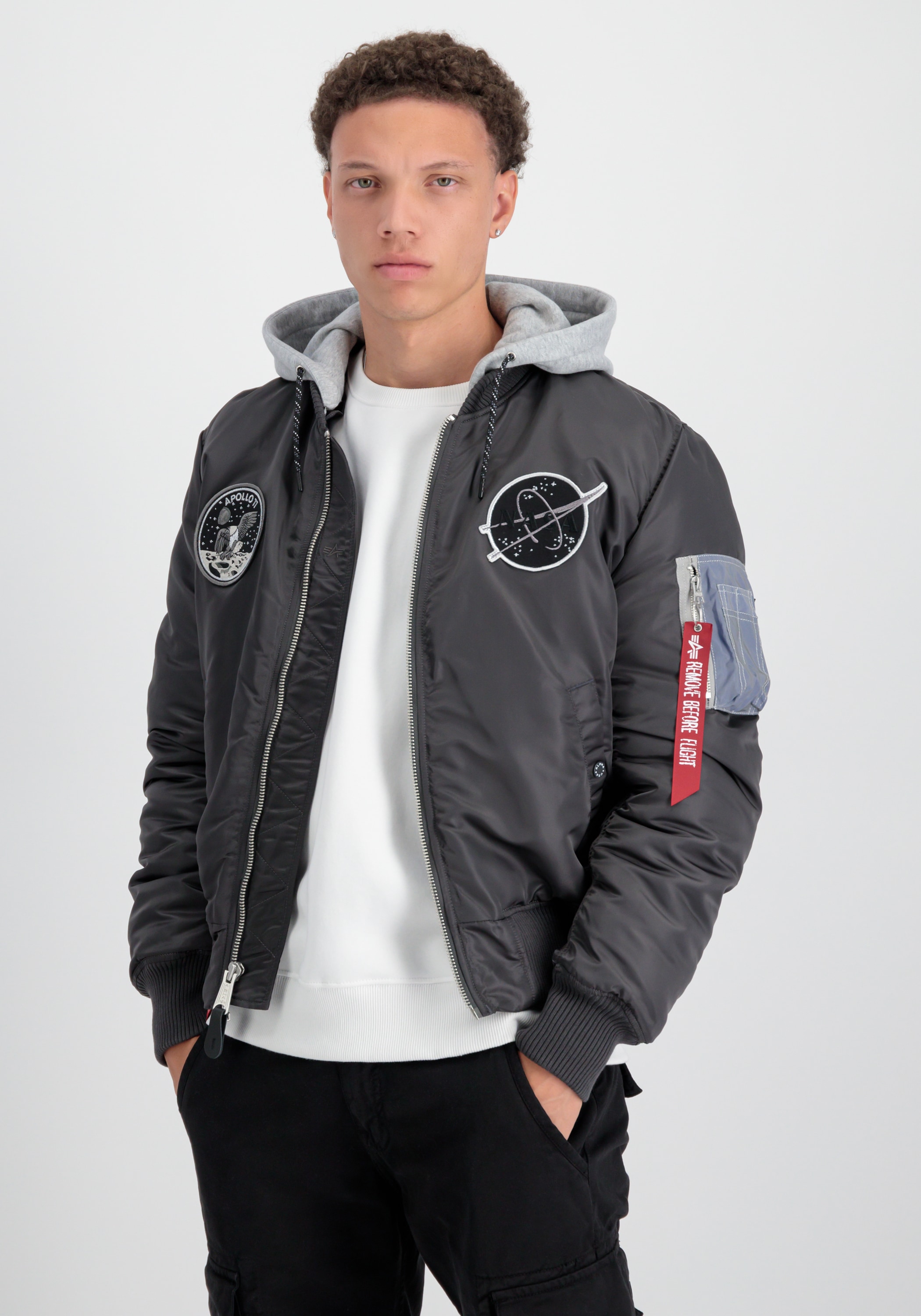 Alpha Industries Bomberjacke »Alpha Industries Men - Bomber Jackets MA-1 VF Hood Dark Side«