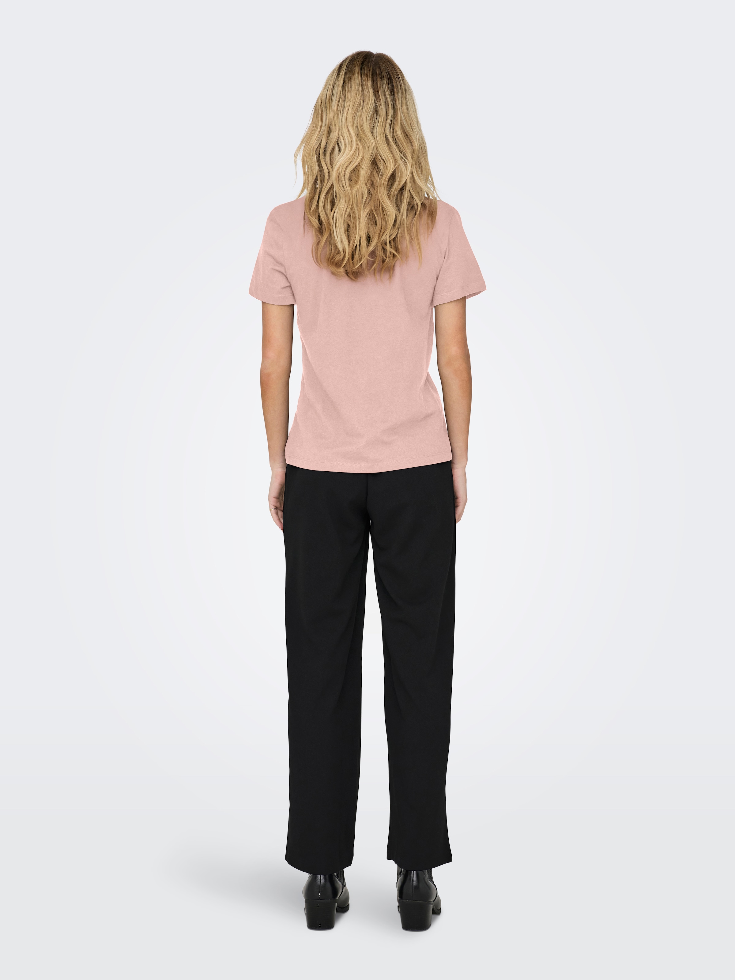 ONLY Kurzarmshirt »ONLKITA LIFE REG S/S MIX TOP CS JRS EX.« Baumwolle, regular fit