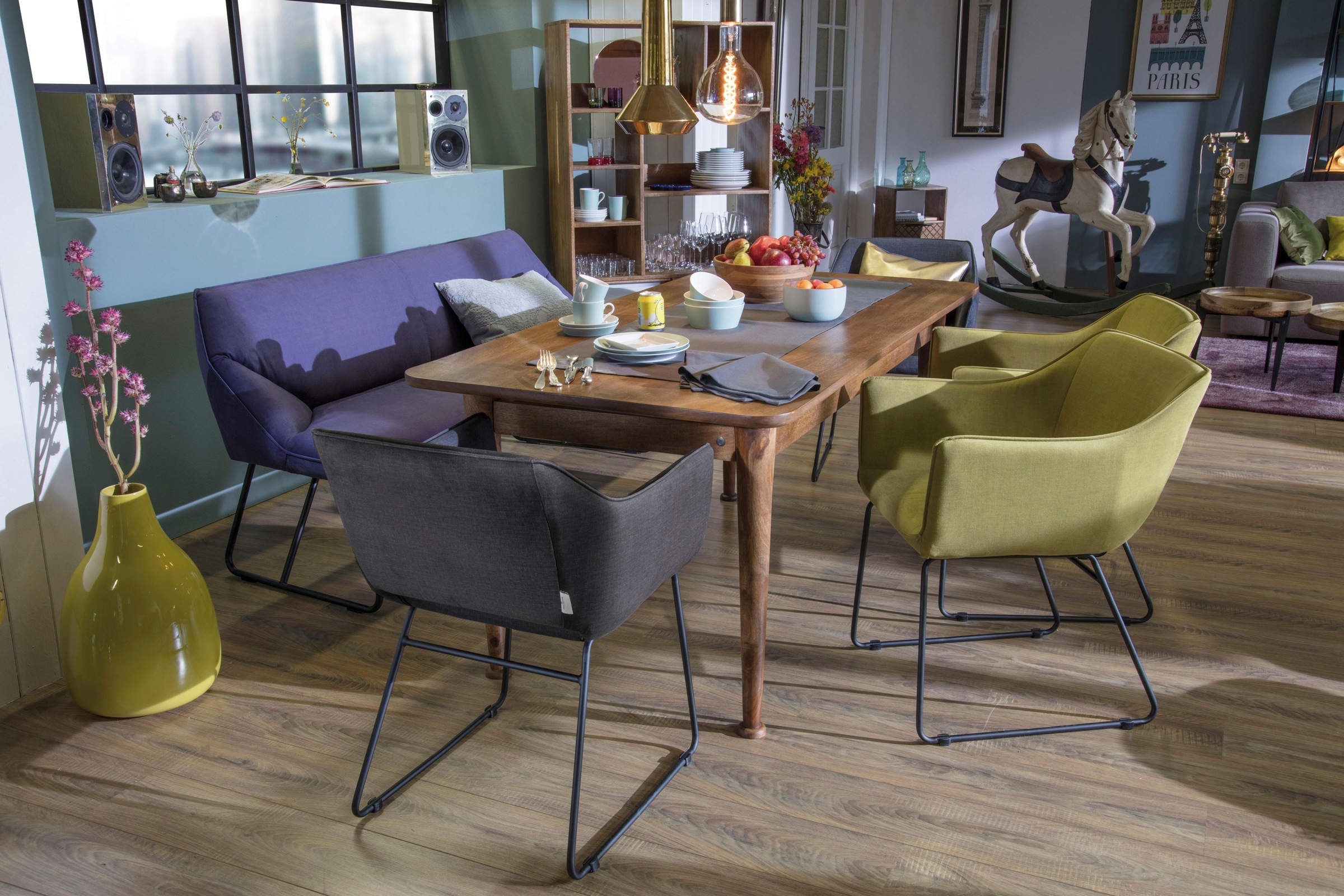 TOM TAILOR HOME Schalenstuhl »T-VELVET ARMCHAIR« (Set) 2 Stk.