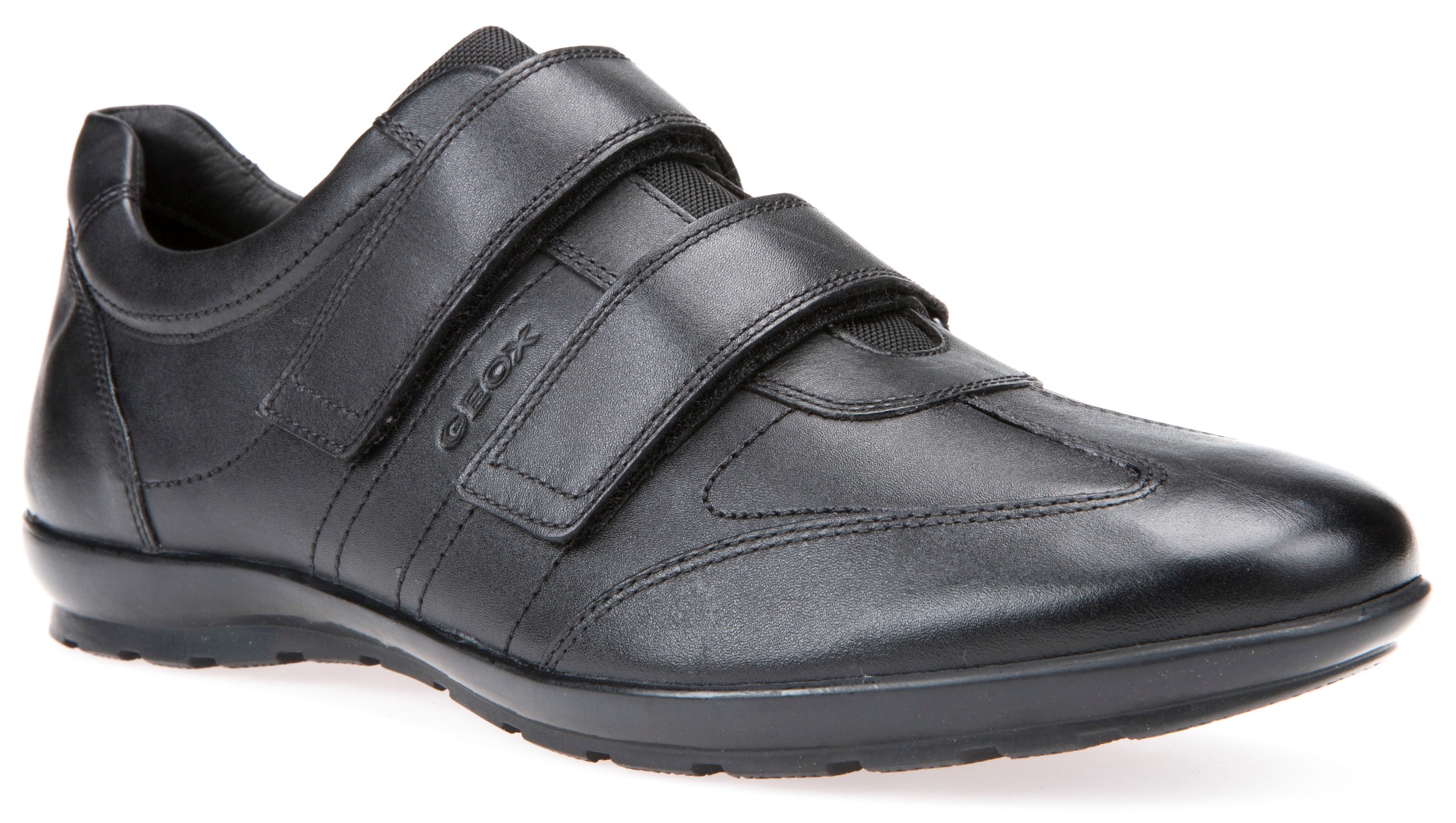 Geox Herren Klettschuh Business Schuh in schwarz, Größe 42
