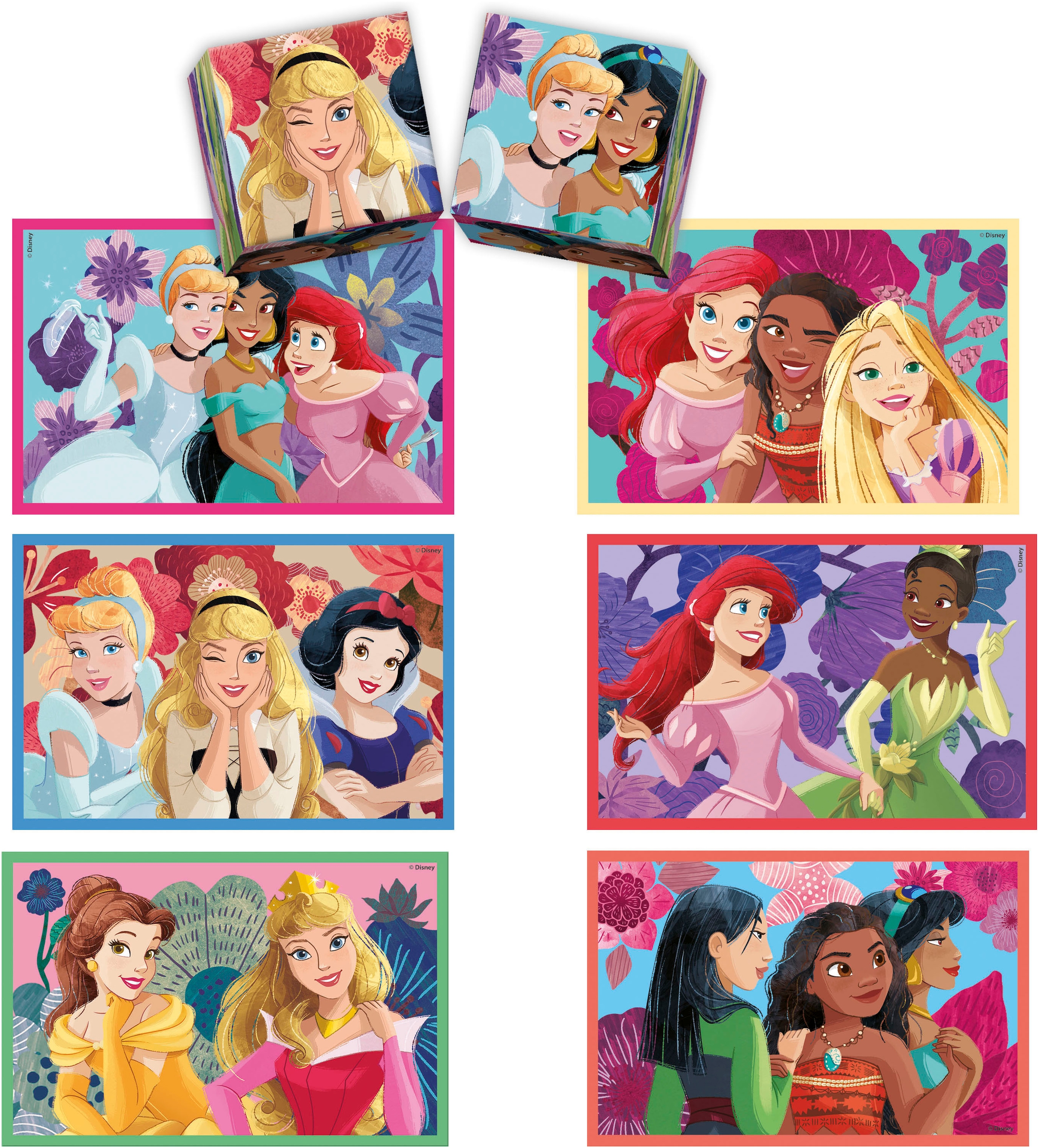 Clementoni® Puzzle »Edukit, 4n1, Disney Princess«, Made in Europe