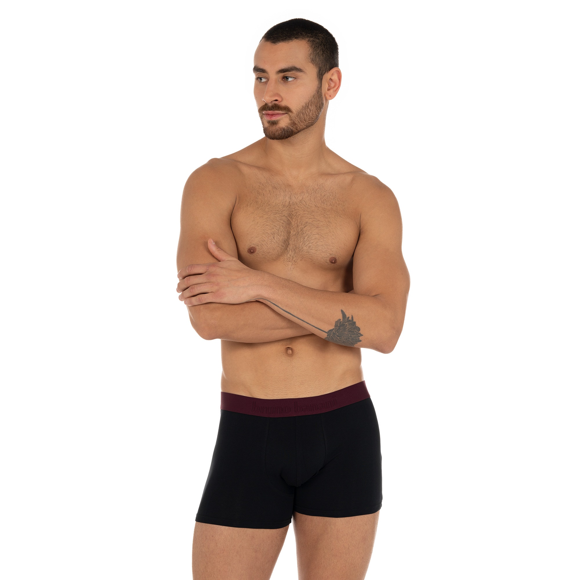 Bruno Banani Boxershorts »FLOWING«, (2er Pack), mit kontrastfarbenem Bündchen
