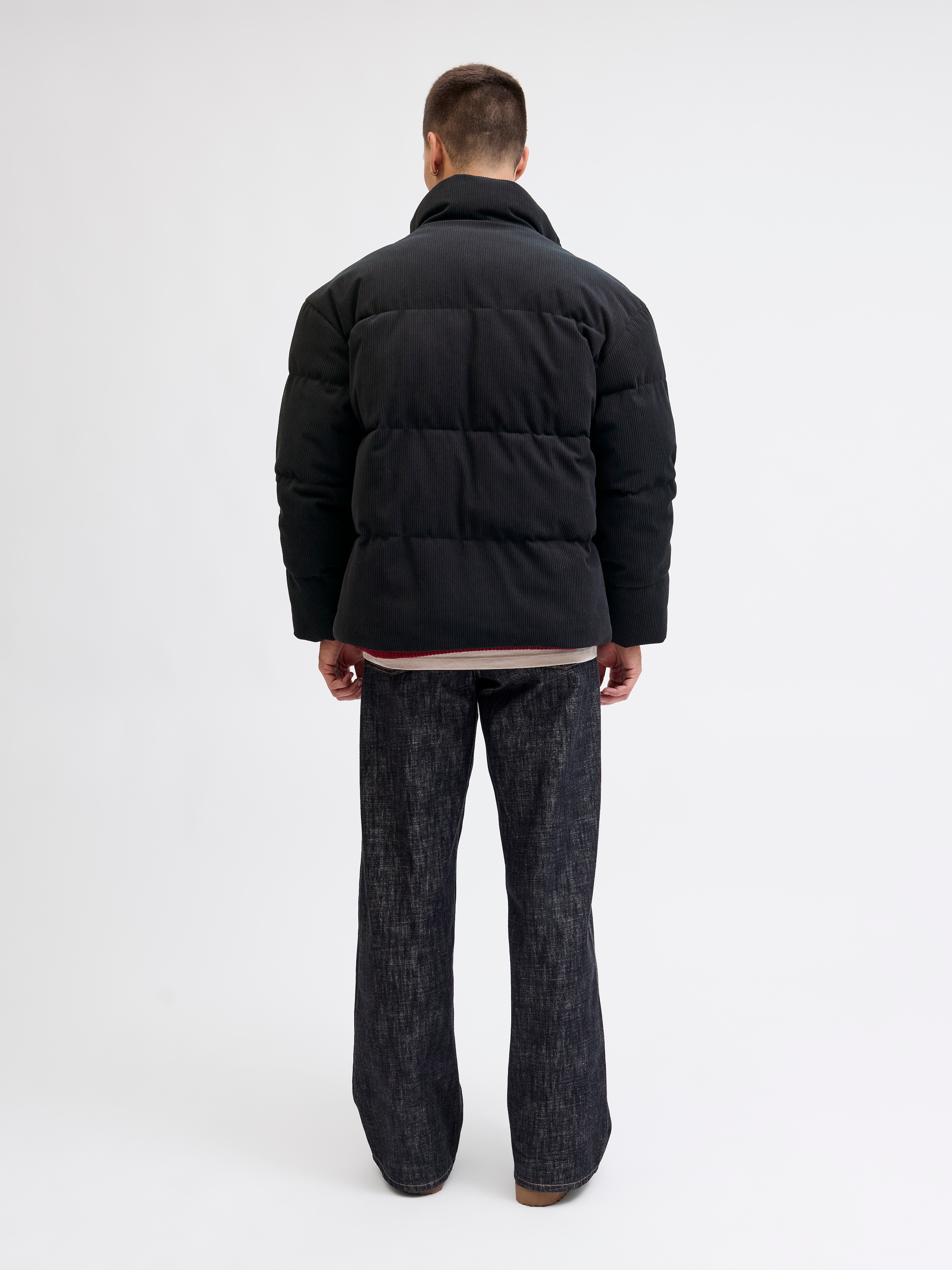 Jack & Jones Steppjacke »JORGREENE CORDUROY PUFFER JACKET« ohne Kapuze