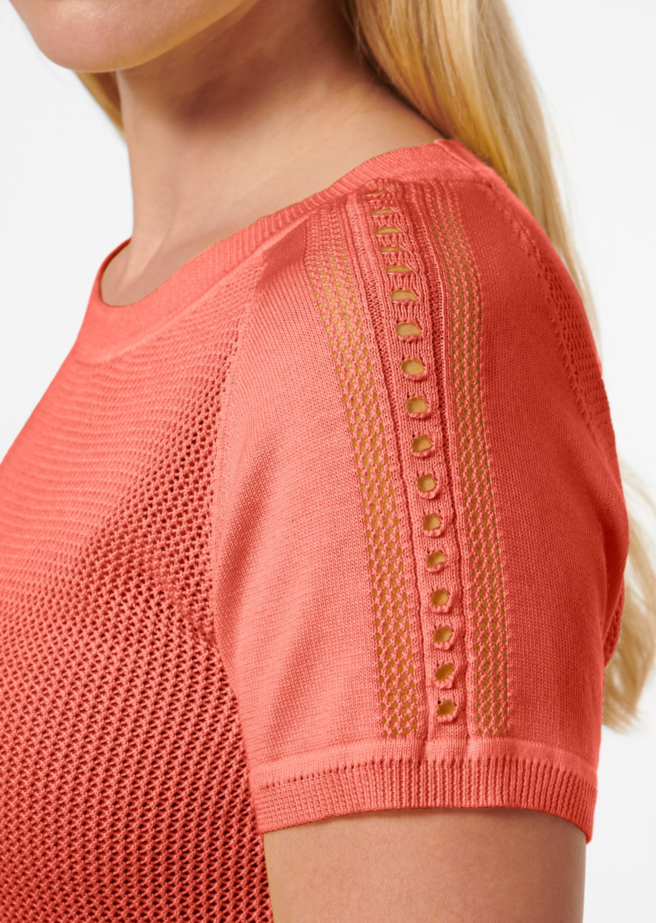 MADELEINE Longpullover »Pullover Netzpullover aus Supima-Baumwolle«