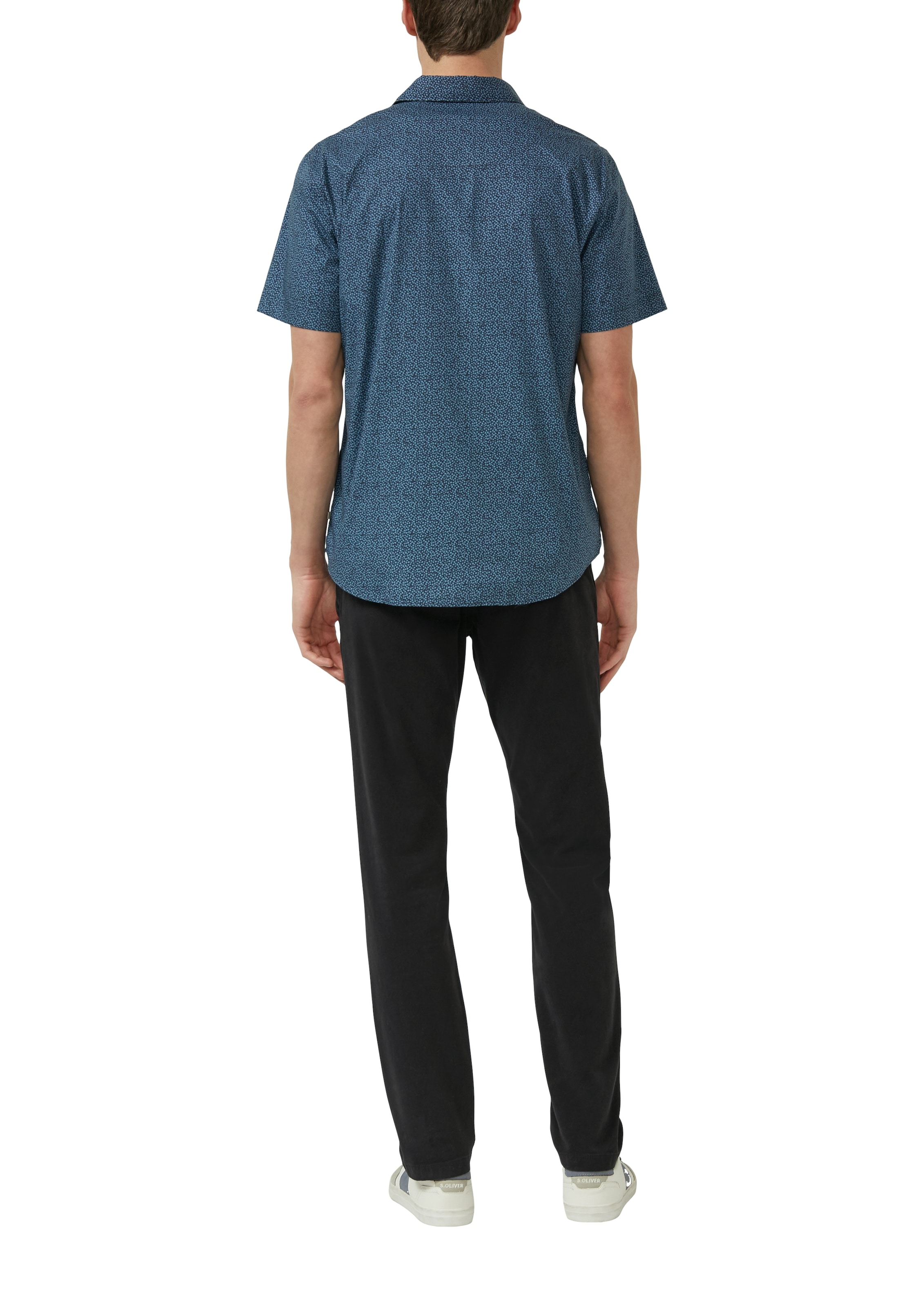 s.Oliver Kurzarmhemd mit Minimal-Muster
