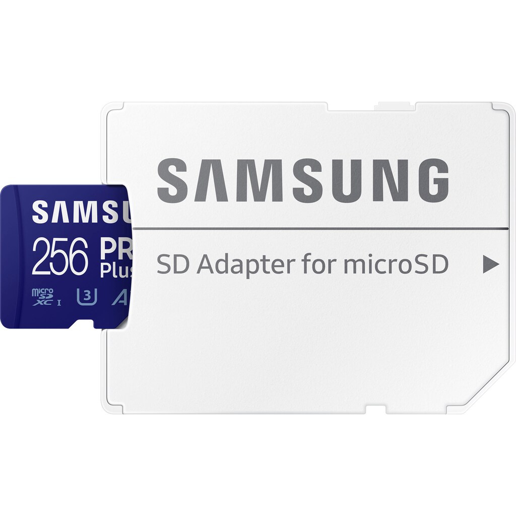 Samsung Speicherkarte »PRO Plus microSDXC Full HD & 4K UHD inkl. USB-Kartenleser«, (UHS Class 10 160 MB/s Lesegeschwindigkeit)