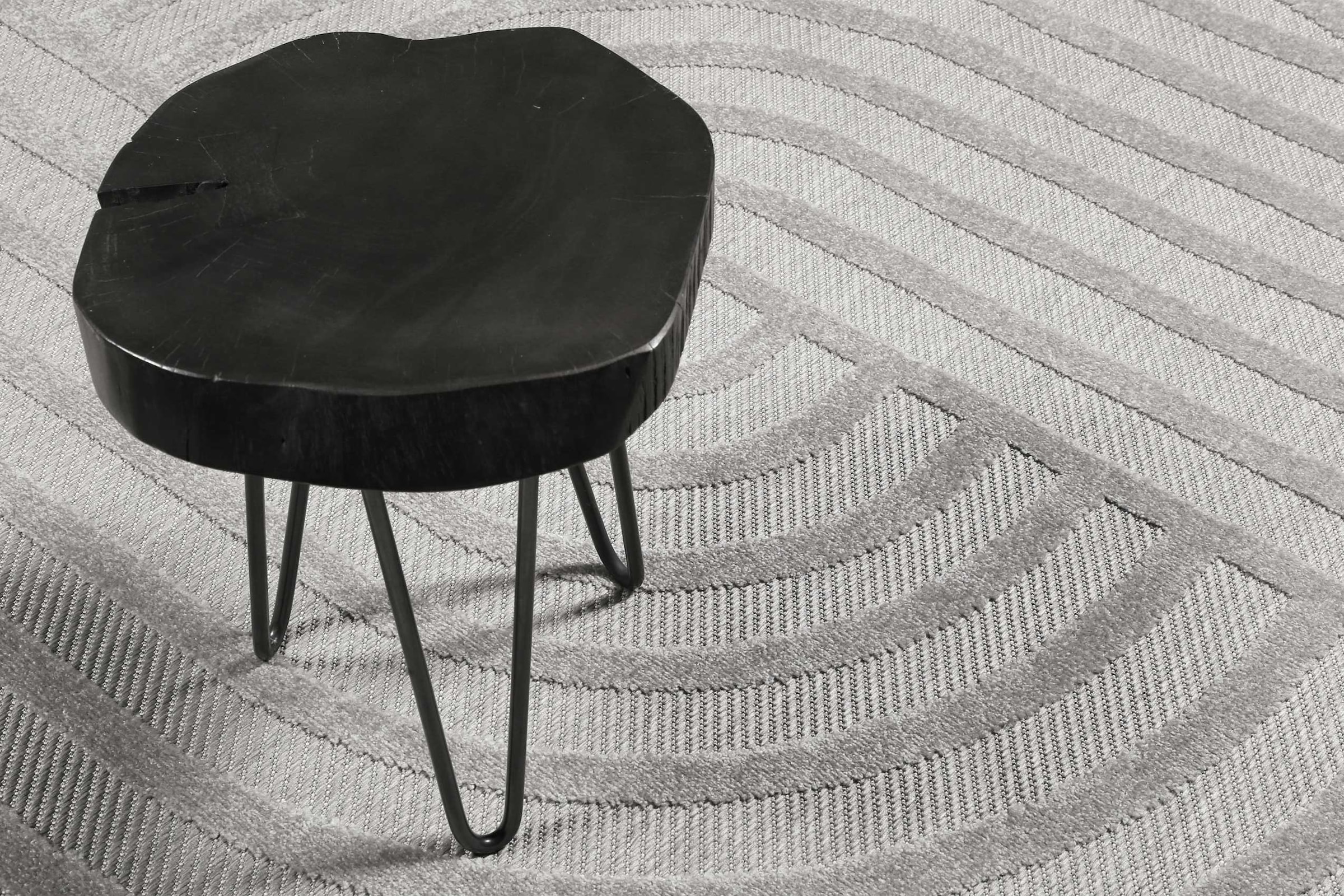 Esprit Teppich »Spirit, In - und Outdoor geeignet«, rund, mit Hoch-Tief-Effekt, grafisch, modern, robust, Außenbereich