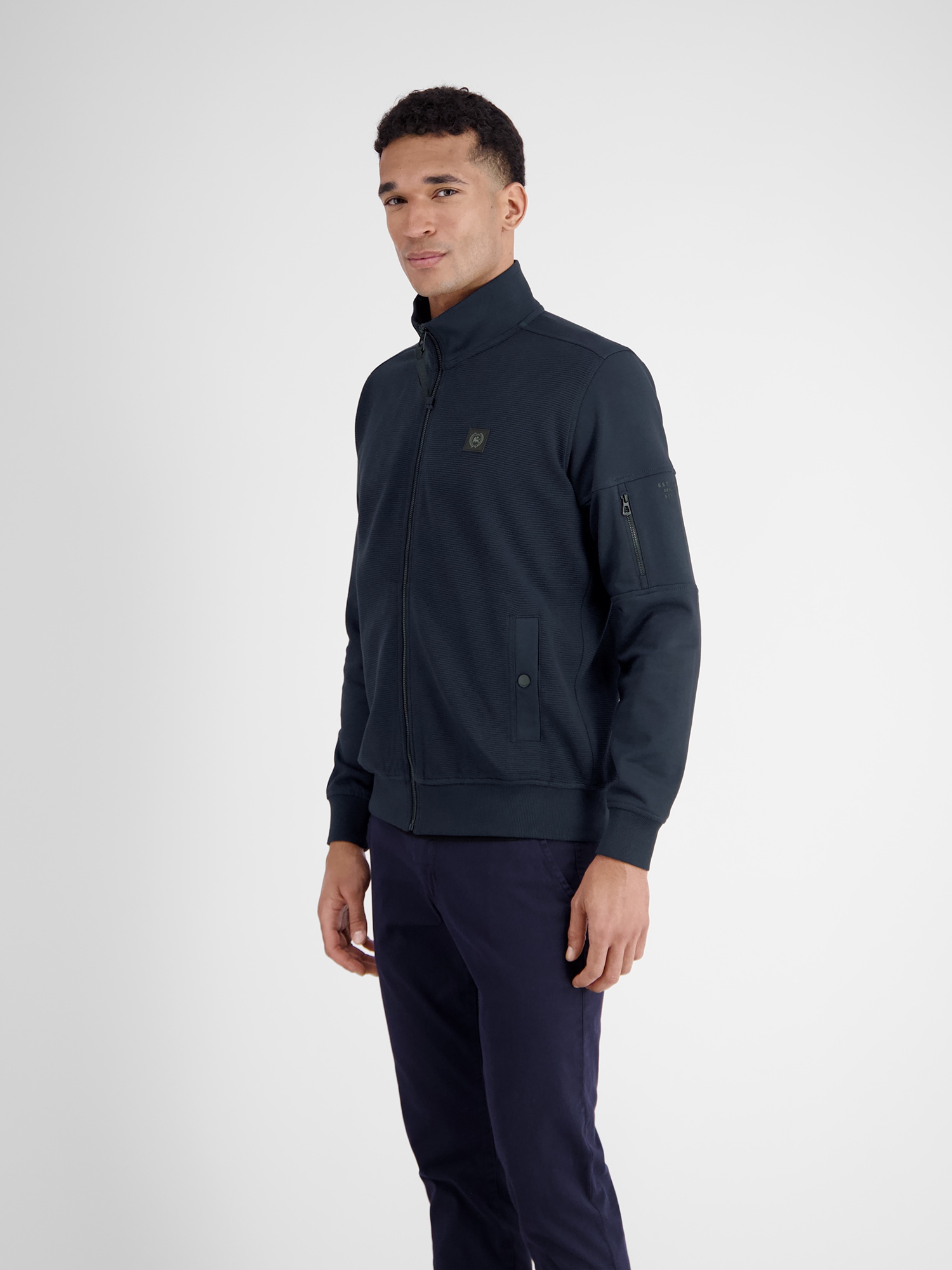 LERROS Sweatjacke »LERROS Herren Sweatjacke in Struktur-Baumwollqualität«