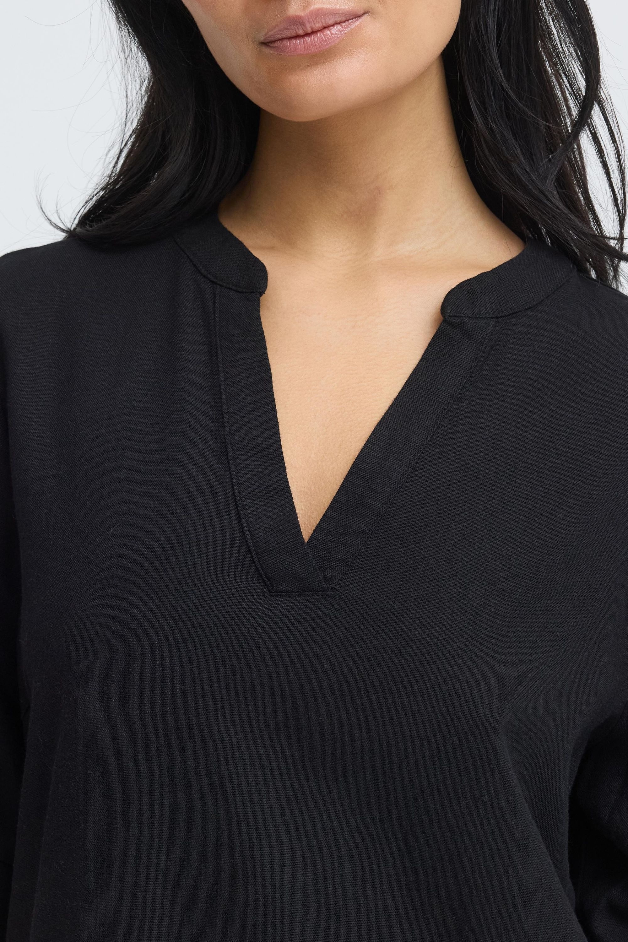 OXMO Minikleid »Minikleid OXNInna Linen Mix«