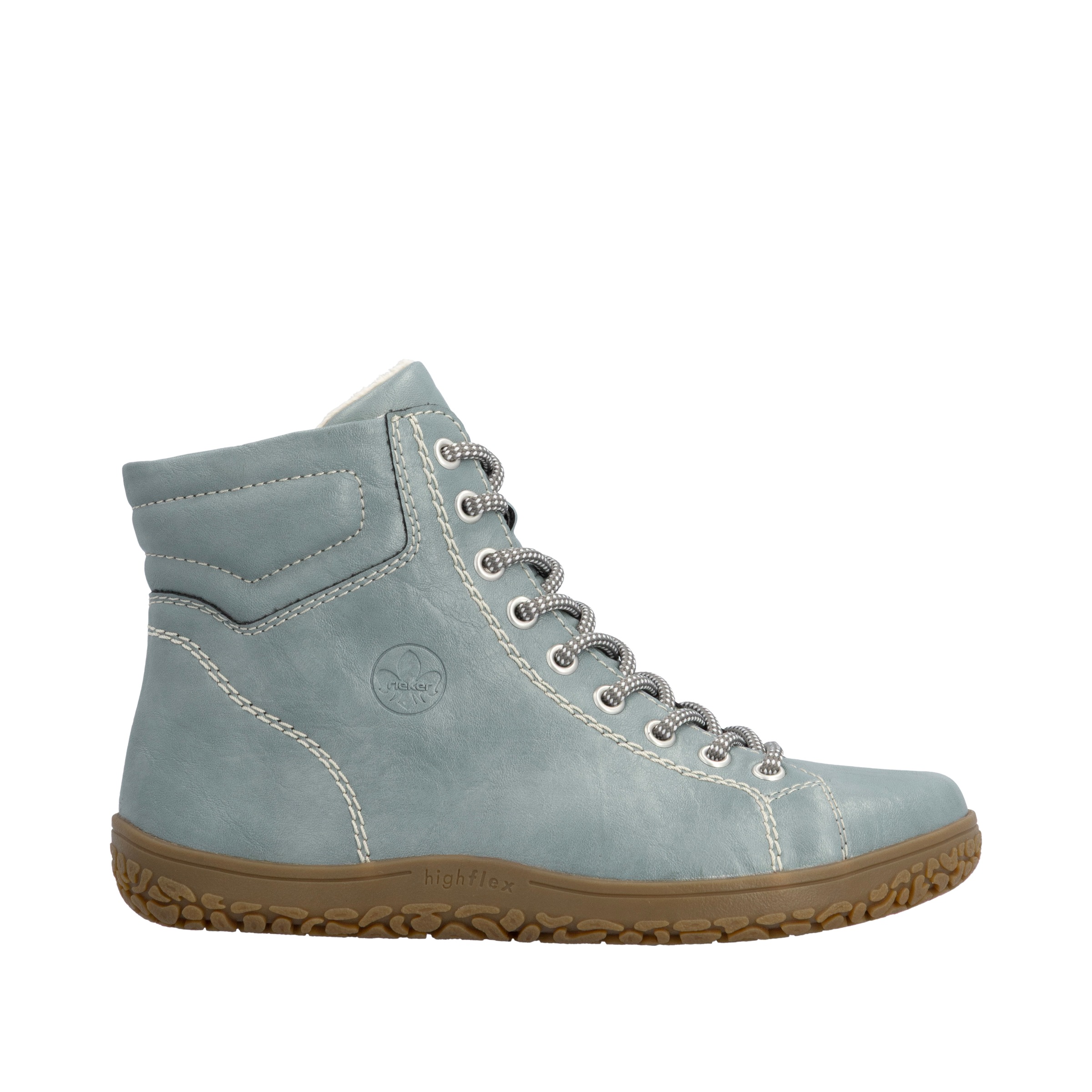 Rieker Schnürboots  Herbstboots, Stiefelette mit modischen Konstrastnähten