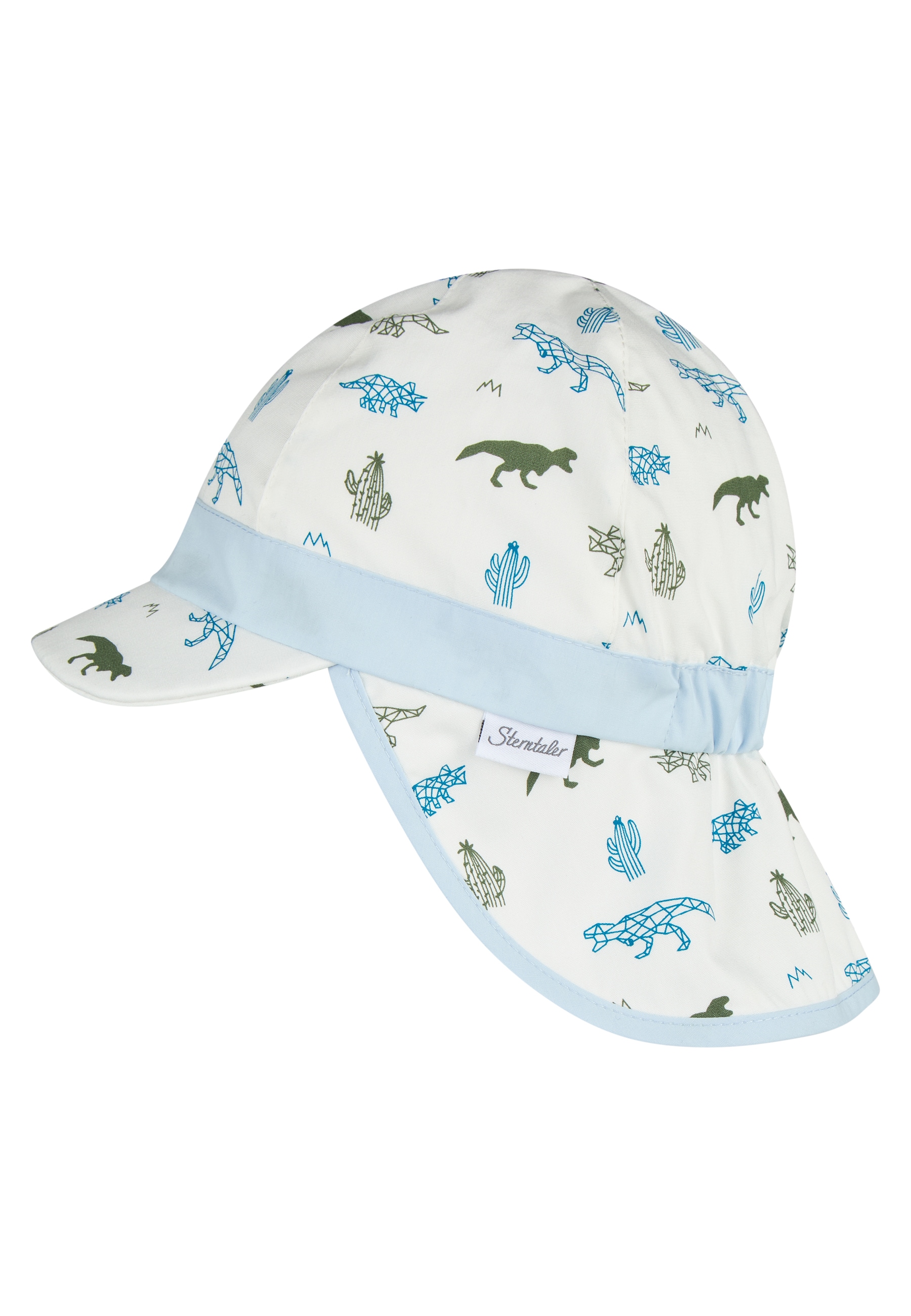 Sterntaler® Sonnenhut »Schirmmütze mit Nackenschutz Saurier«