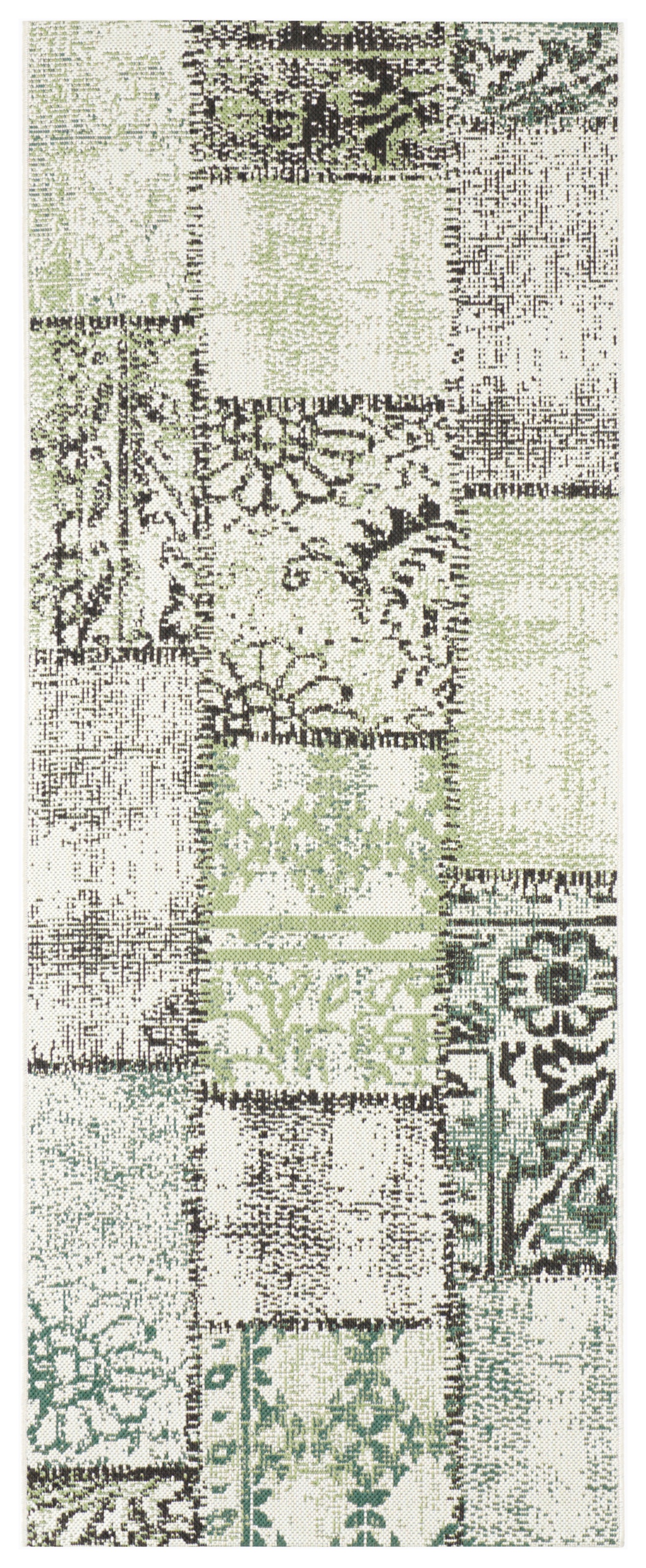 NORTHRUGS Teppich »Symi«, rechteckig, 8 mm Höhe, In- & Outdoor, Kurzflor, Läufer, Vintage, Wohnzimmer, Außenbereich