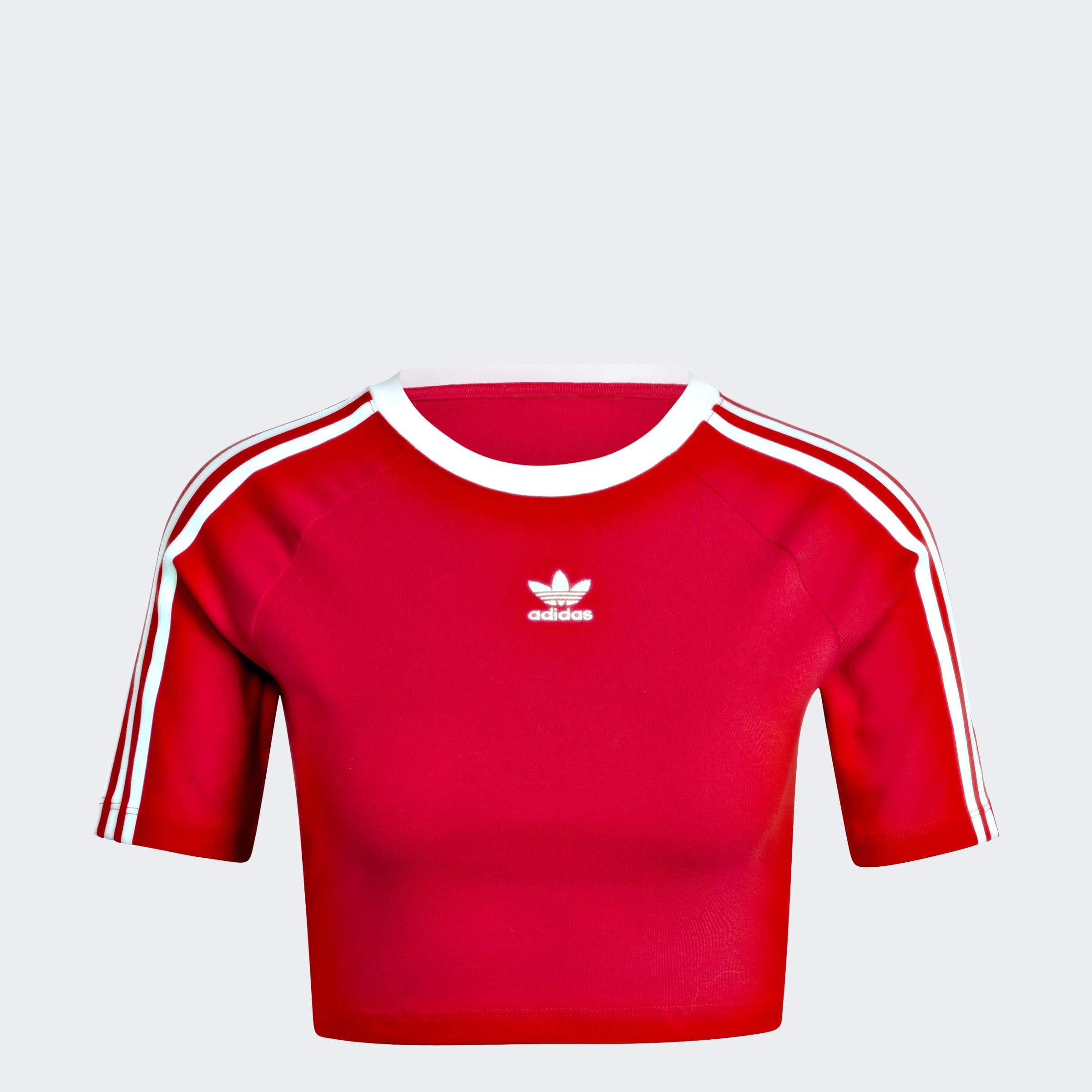 adidas Originals T-Shirt »3 S BABY TEE«, Cropped drei Streifen Shirt