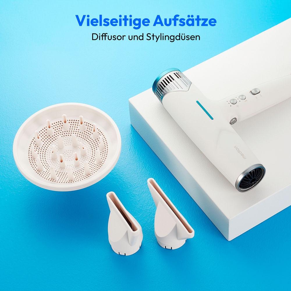 Medion® Ionic-Haartrockner »HD2 (MD19984)«, 1500 W, 3 Aufsätze, Selbstreinigungsfunktion, je 3 Temperatur- und Luftstromstufen