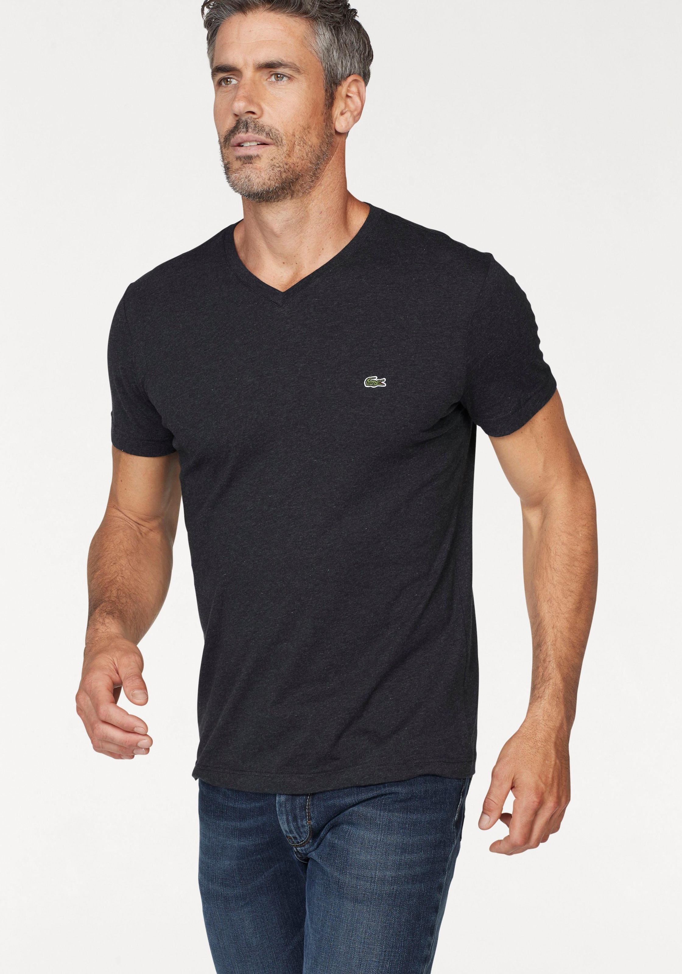 Lacoste T-Shirt, mit (1 der auf Brust kaufen tlg.), Lacoste-Krokodil bei OTTO online