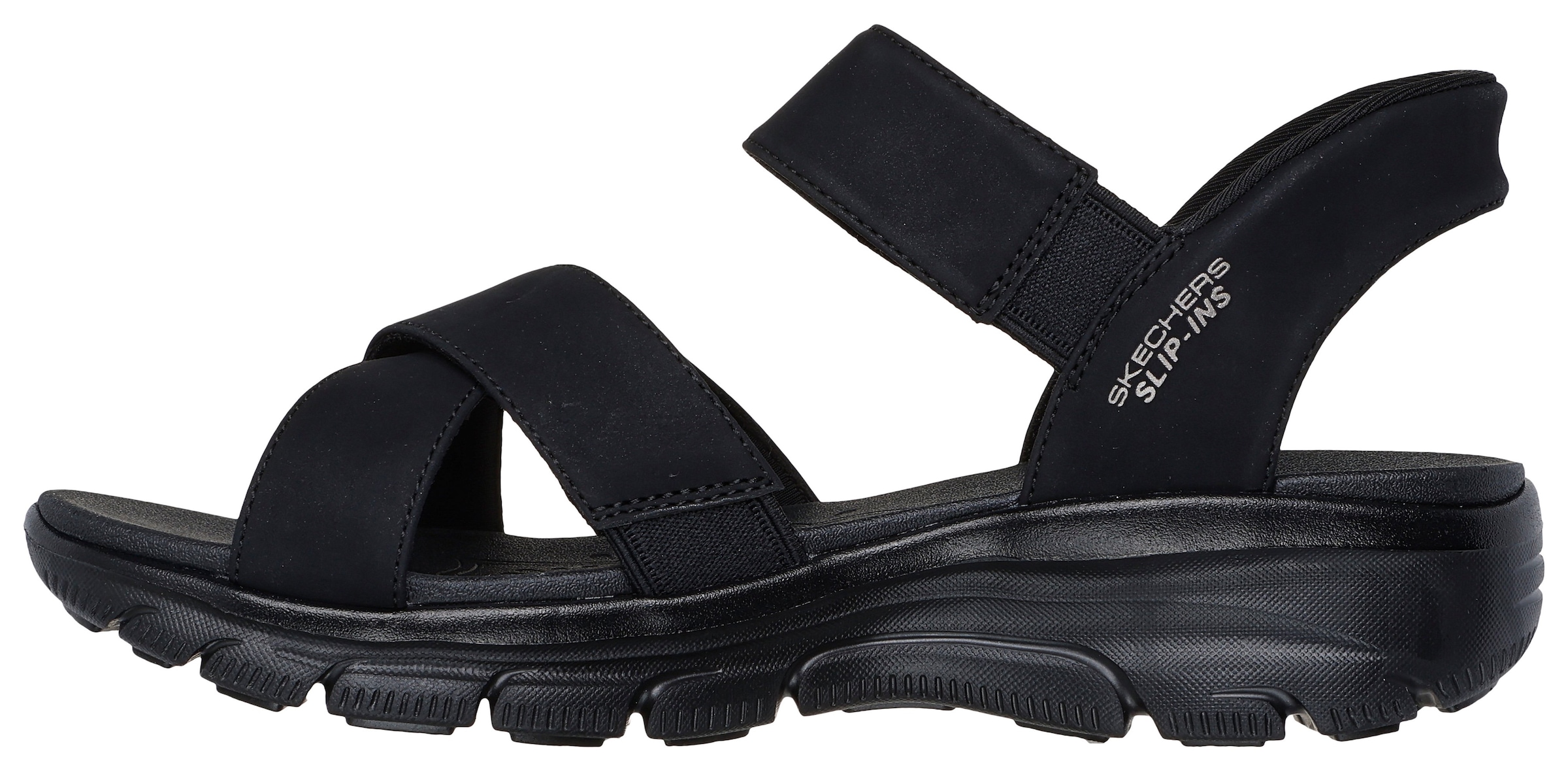 Skechers Sandale »EASY GOING-SOMEWHERE SUNNY«, Schlupfschuh, Plateausandale mit Slip-ins Funktion