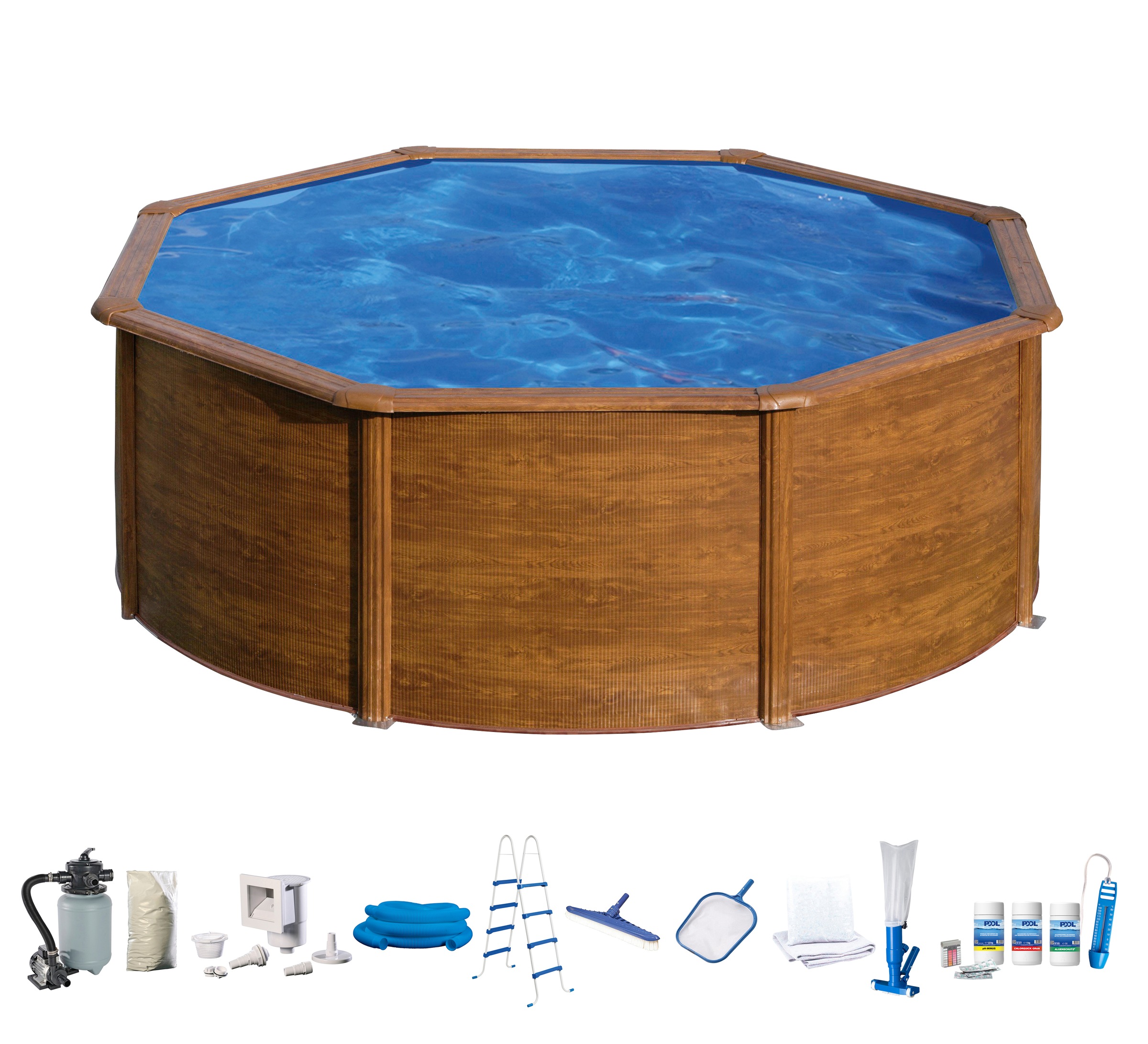MyPool Rundpool, (Set), 10-tlg., ØxH: 350x120 cm