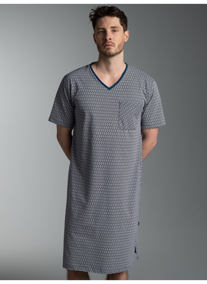 Trigema Pyjama »TRIGEMA Nachthemd mit modischem Allover-Muster« 1