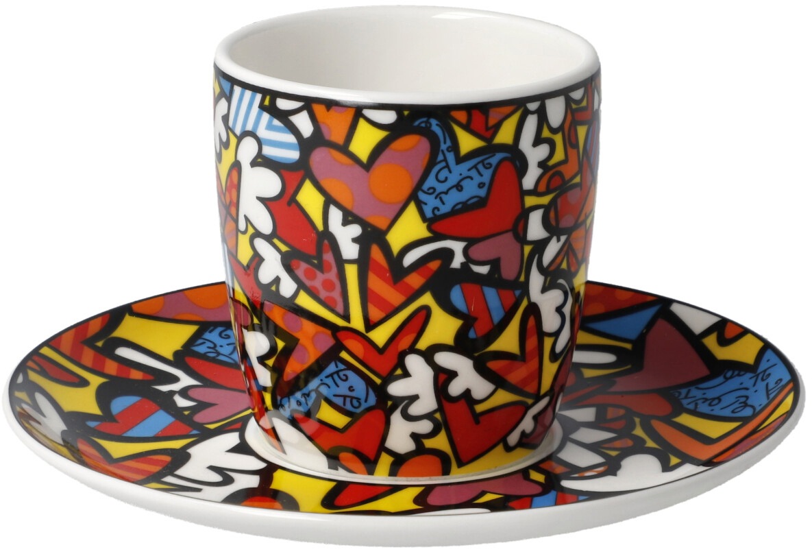 Goebel Espressotasse »Britto«, Pop Art, Romero Britto - All We Need is Love