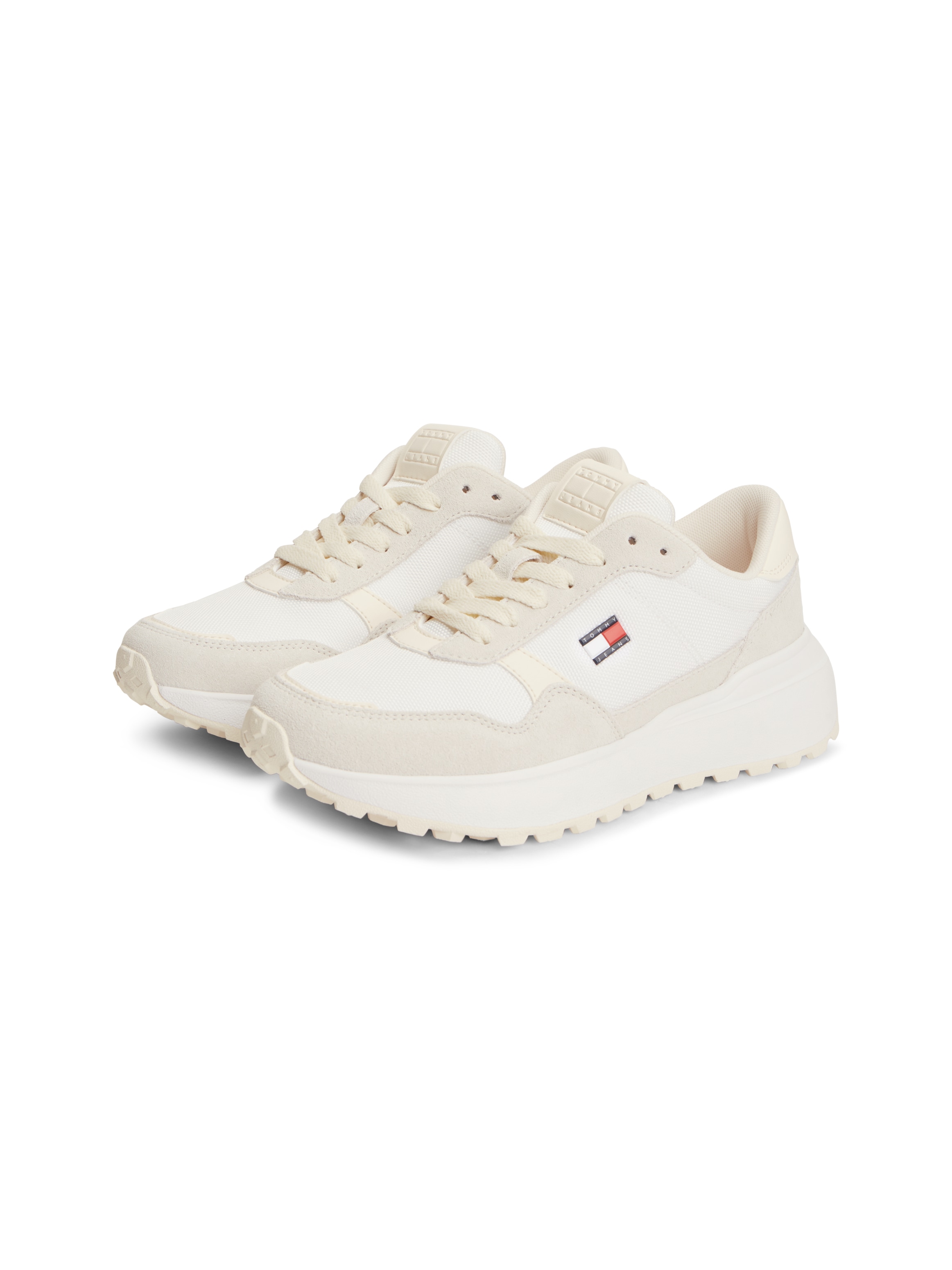 Tommy Jeans Keilsneaker »MODERN RUNNER MIX«  Freizeitschuh, Halbschuh, Schnürschuh mit seitlichem Logo