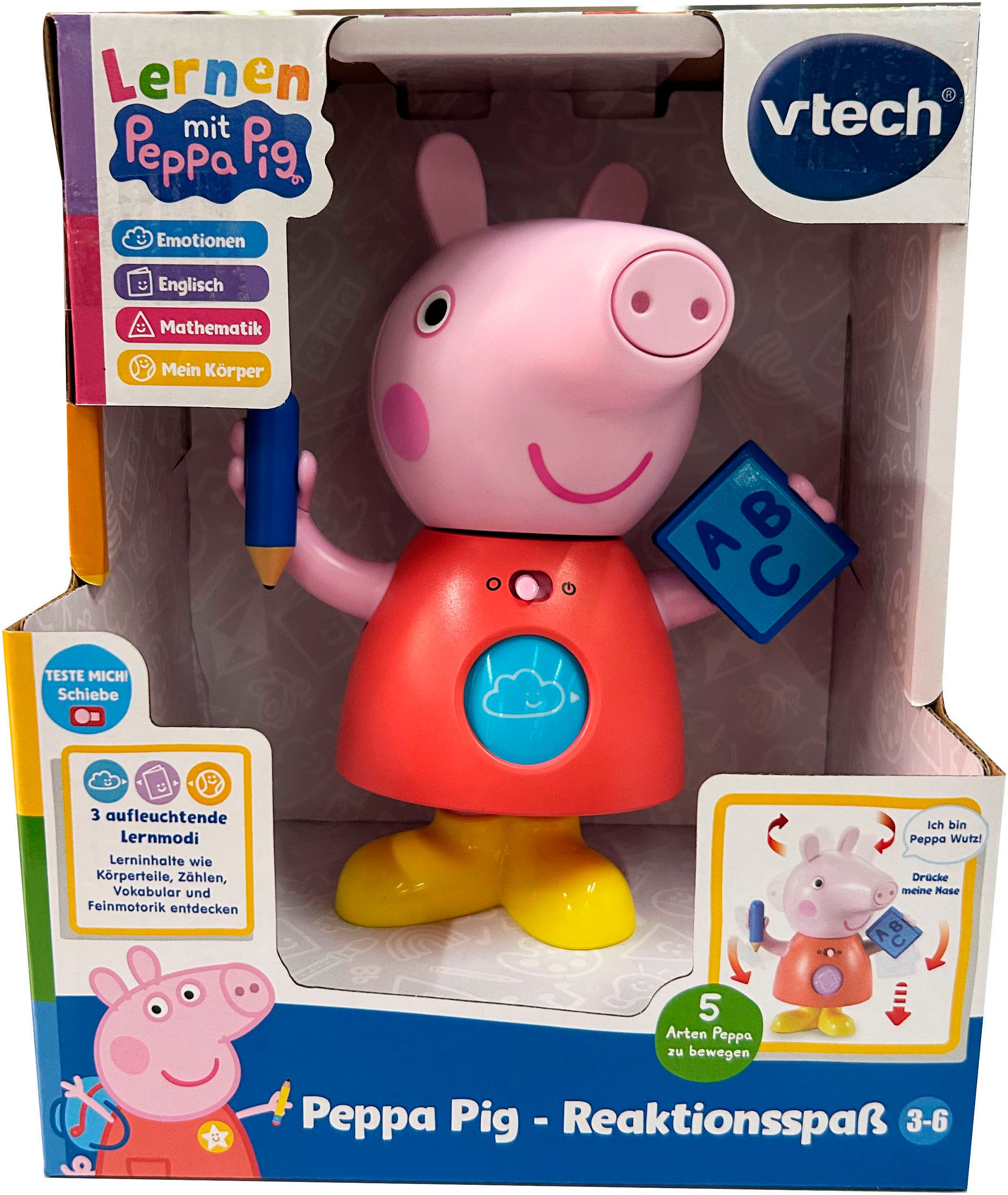 Vtech® Spielfigur »Peppa Pig - Reaktionsspaß« mit Licht und Sound