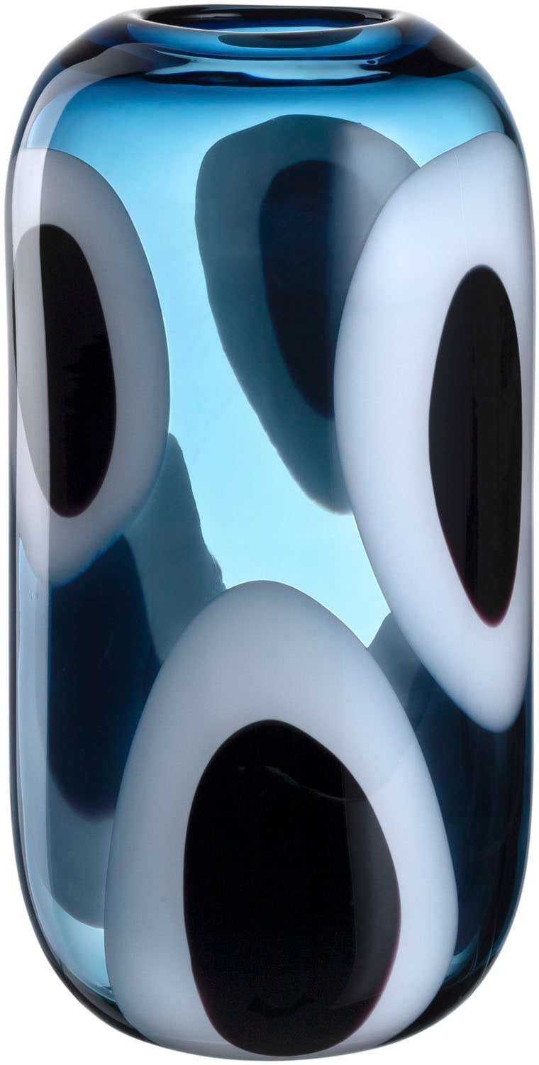 Leonardo Dekovase »Vase OCCHI BLU« in blau, Größe B/H/T: 17 cm x 32,5 cm x 12,5 cm
