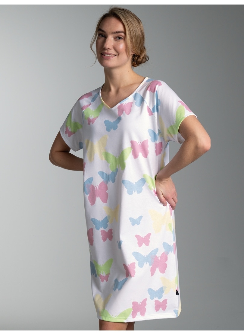 Trigema Nachthemd »TRIGEMA Nachthemd mit Allover-Druck "Schmetterlinge"« 1 tlg.