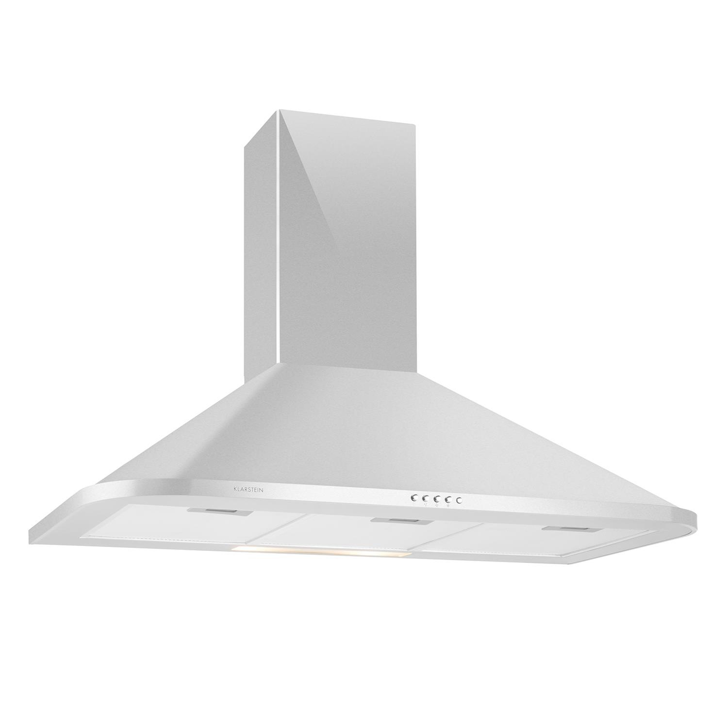 Klarstein Dunstabzugshaube 90cm Wandhaube Abluft-Umluftbetrieb Edelstahl
