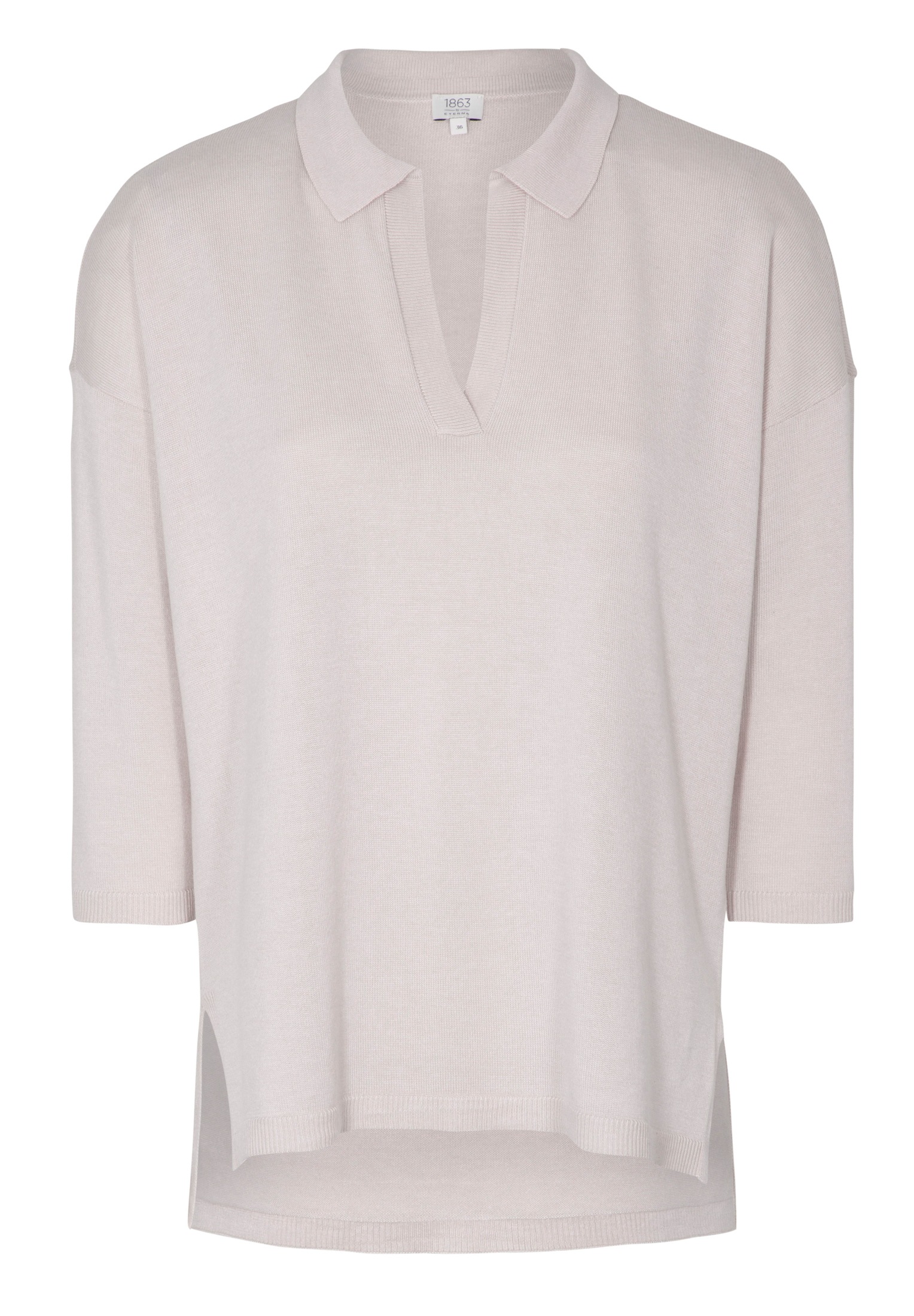 Eterna Langarm-Poloshirt