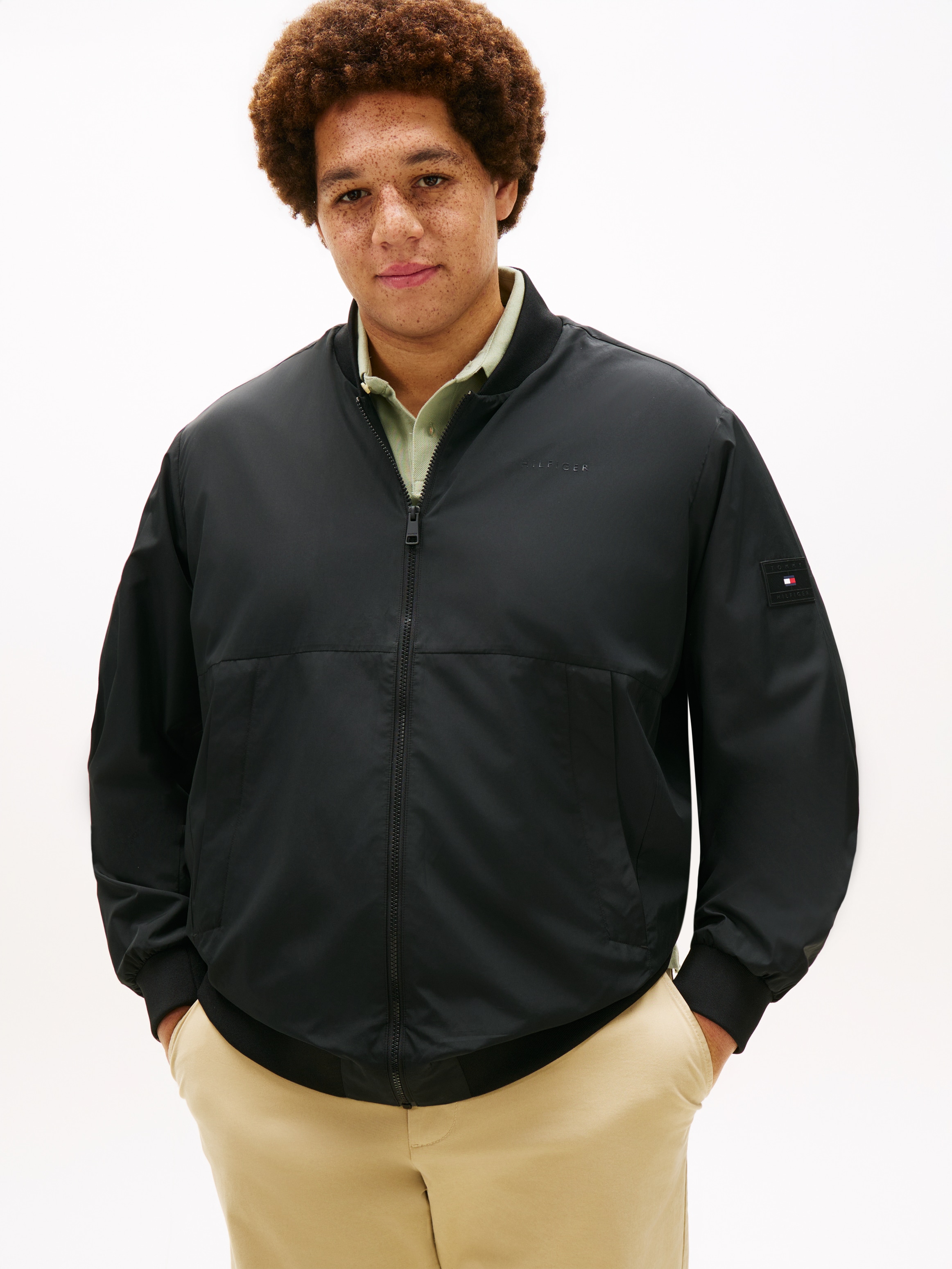 Tommy Hilfiger Big & Tall Bomberjacke »BRANDED BOMBER« ohne Kapuze Regular fit für große Größen