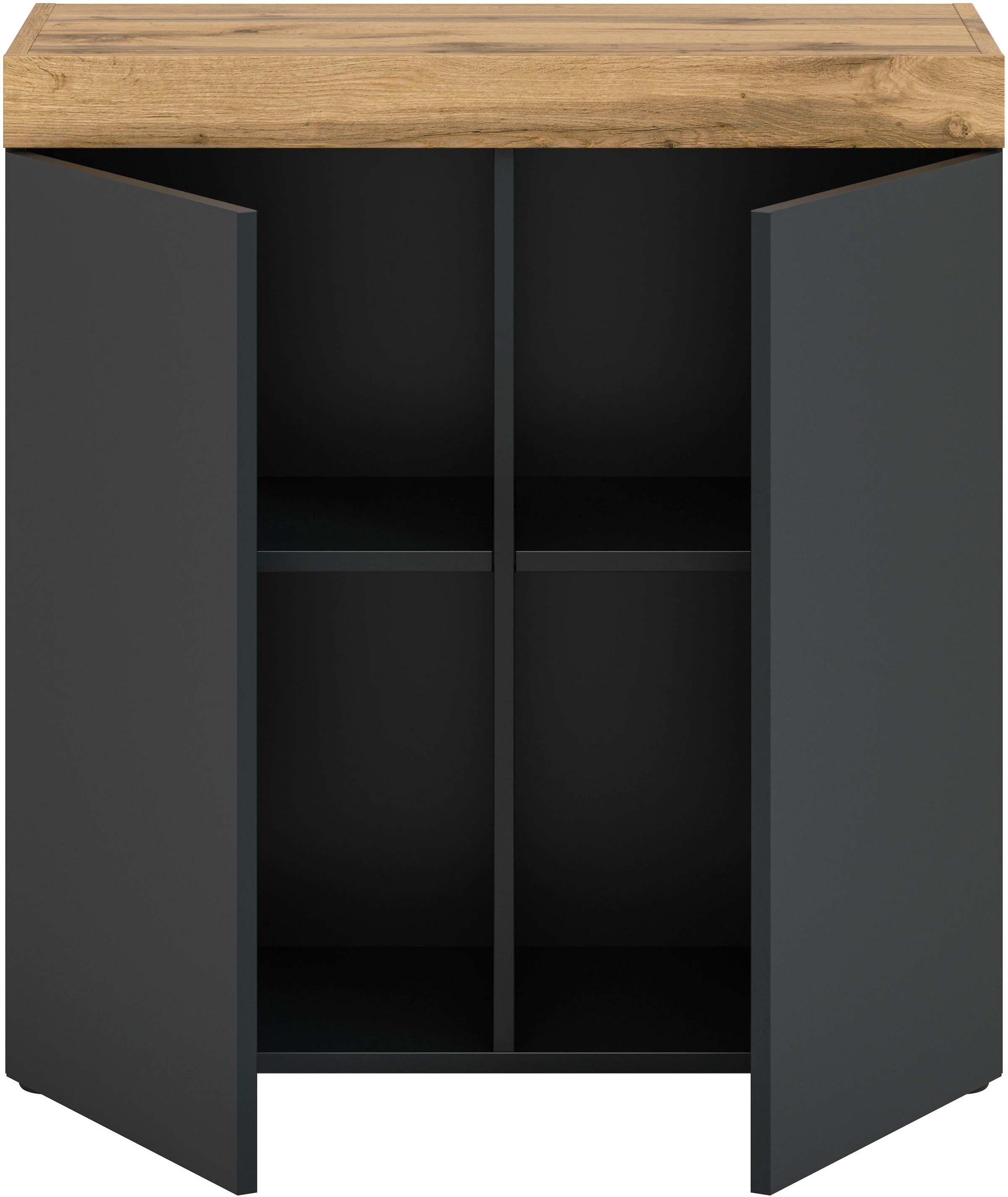 OTTO home Kommode »MAMBO, TOPSELLER!, Breite 77 cm, 2 Türen, 2 Einlegeböden« 1 Stk. tlg. Kommode, Anrichte, Wohnzimmer, Schlafzimmer