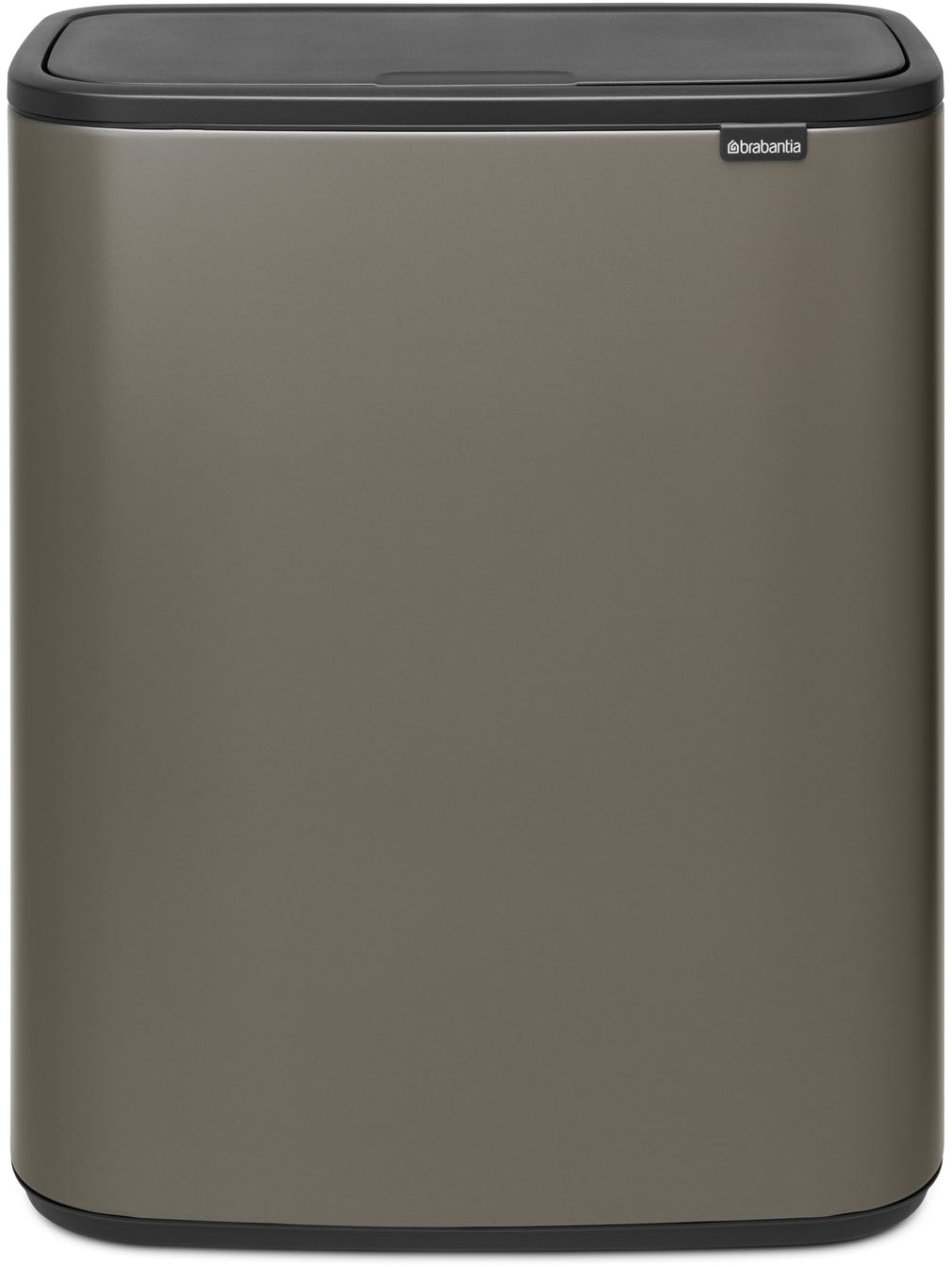 Brabantia Mülleimer »Bo Touch Bin in silberfarben, Größe B/H/T: 54,5 cm x 65,6 cm x 31,2 cm