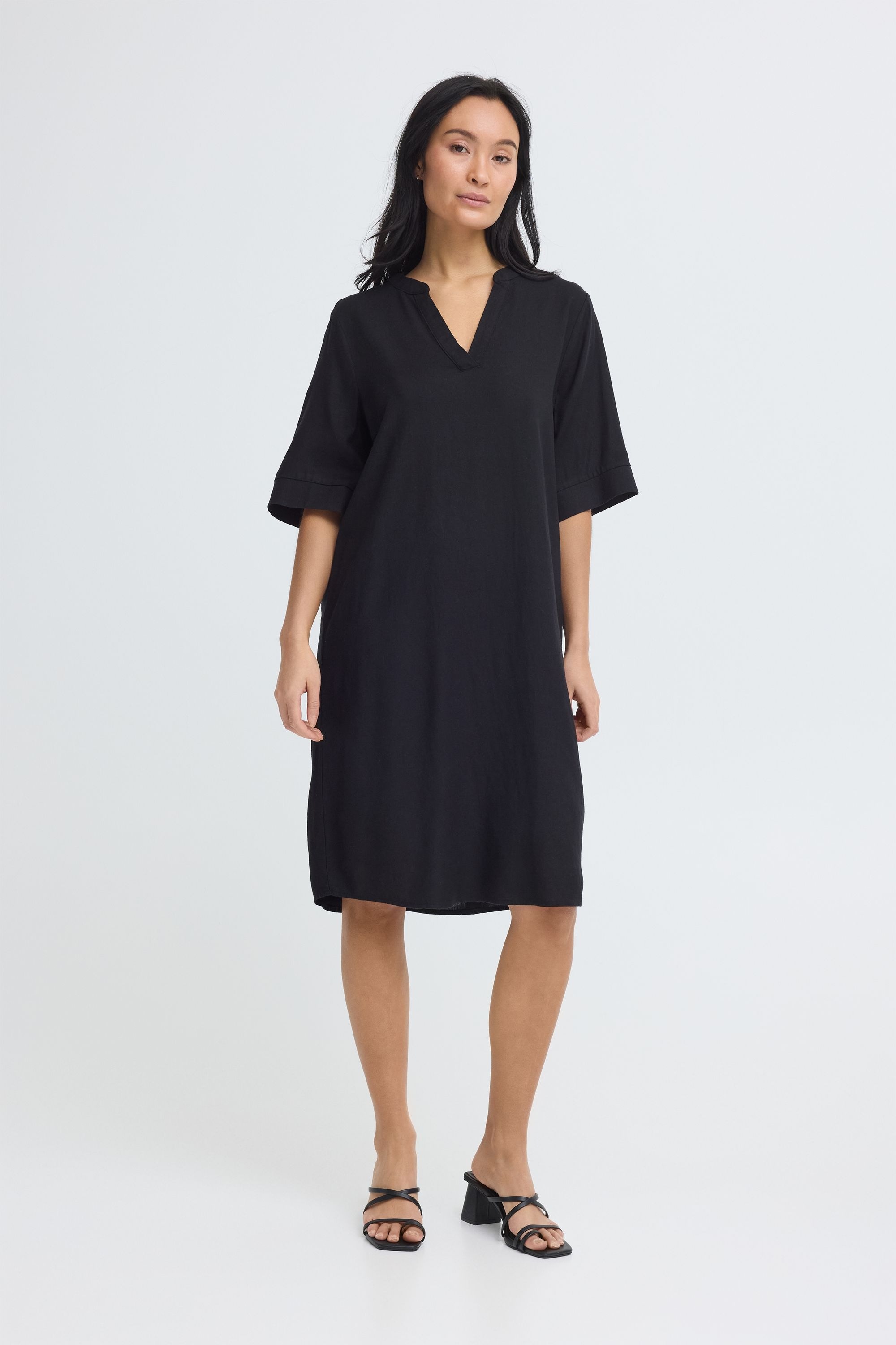 OXMO Minikleid »Minikleid OXNInna Linen Mix«