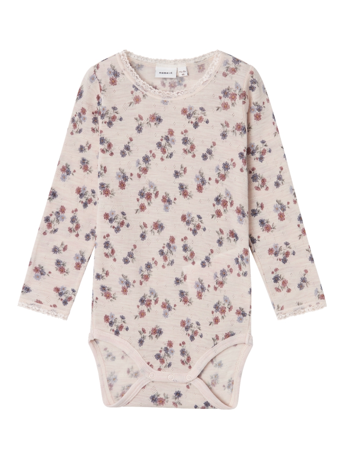 Name It Langarmbody »NMFWANG WOOL NEEDLE LS BODY NOOS«, aus reiner Merinowolle