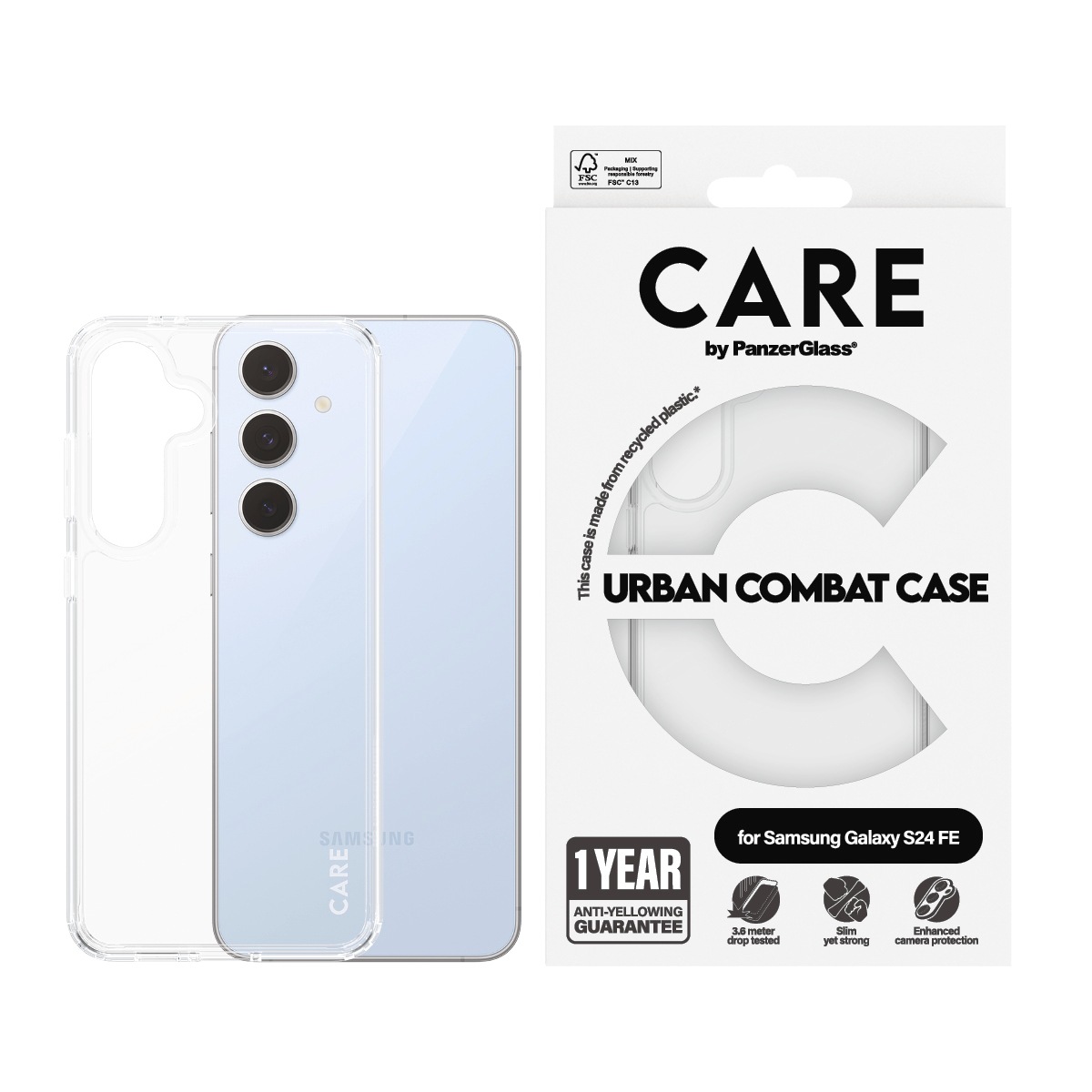 CARE by PanzerGlass Handyhülle »Urban Combat Case«, Backcover, Schutzhülle, Handyschutzhülle, Case, Schutzcase, stoßfest